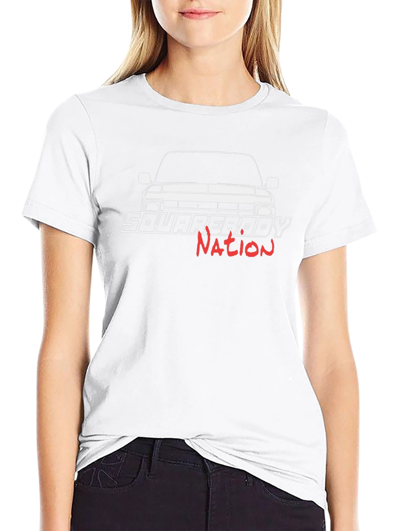 Squarebody Nation Black Graphic Tee