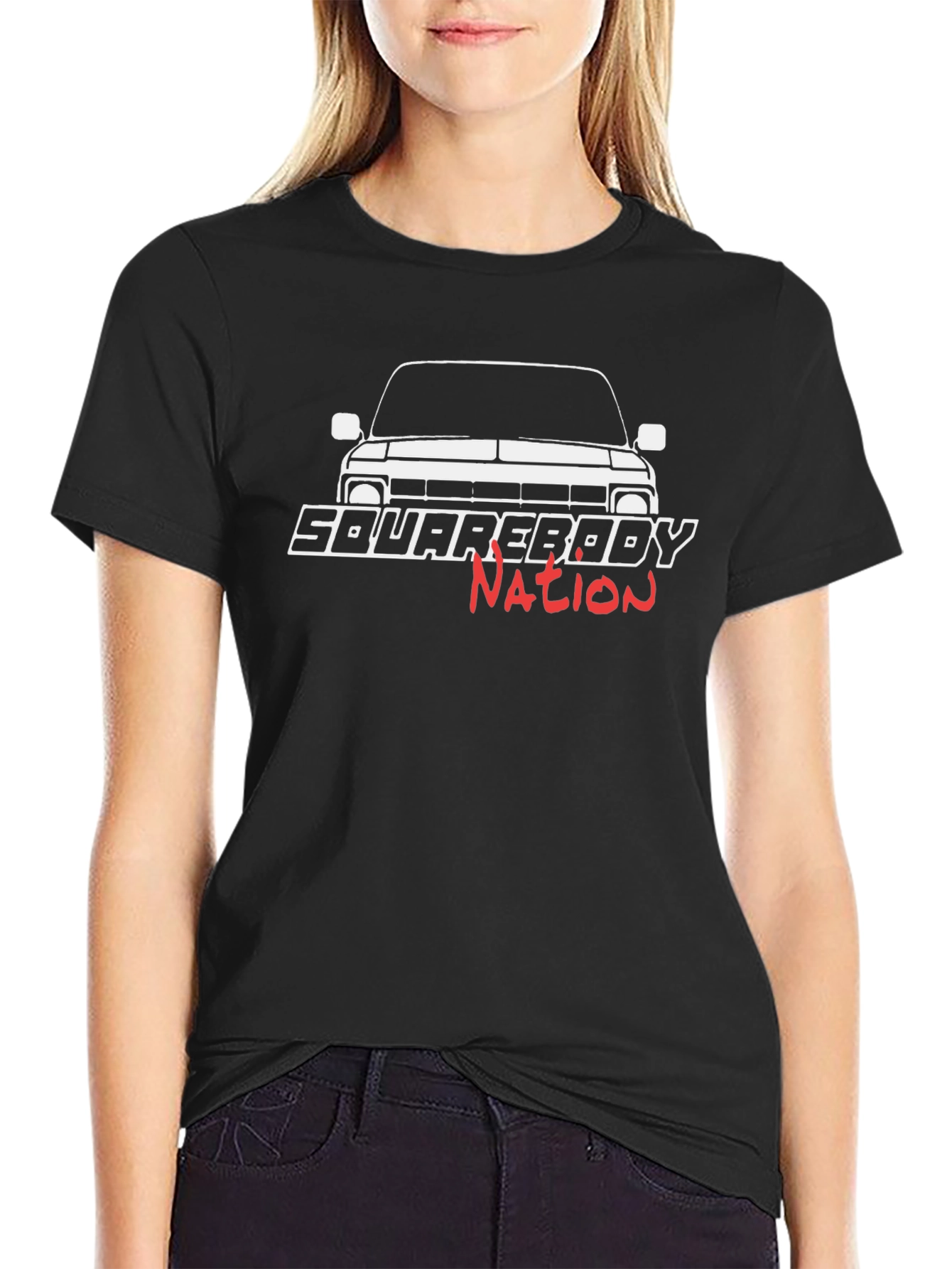 Squarebody Nation Black Graphic Tee