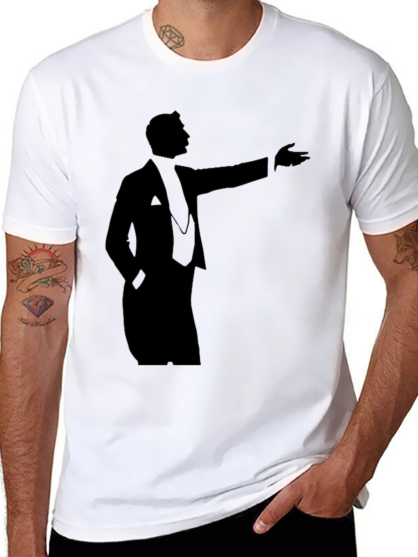 Elegant Silhouette Graphic T-Shirt - Classic Design
