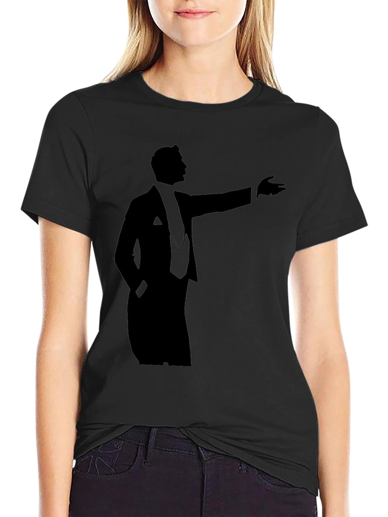 Elegant Silhouette Graphic T-Shirt - Classic Design