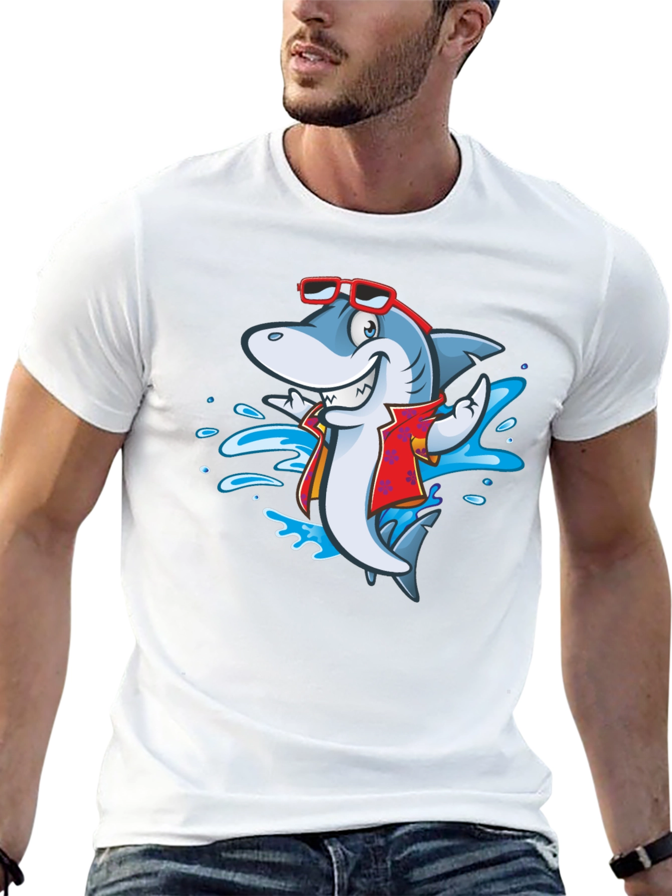 Cool Shark T-Shirt - Vacation Mode On!