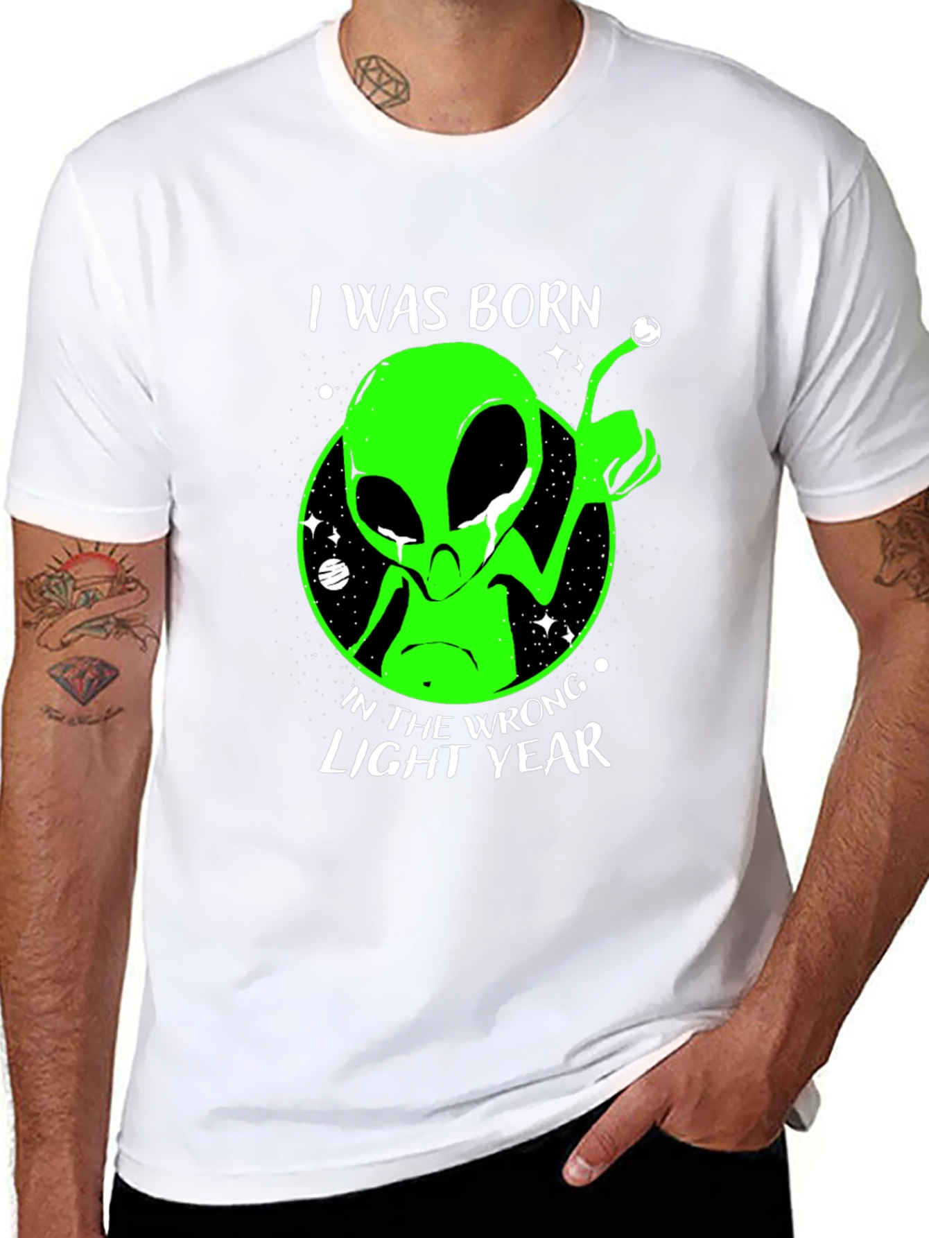 Alien Wrong Light Year Black T-Shirt