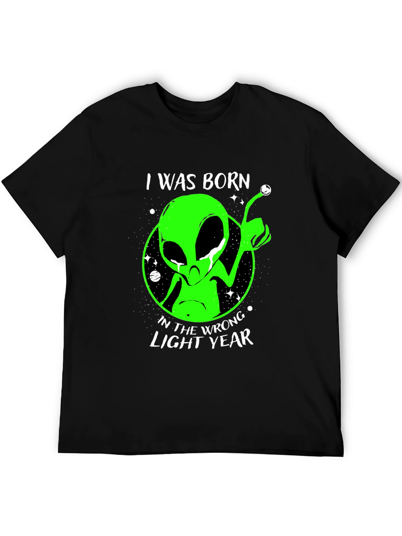 Alien Wrong Light Year Black T-Shirt