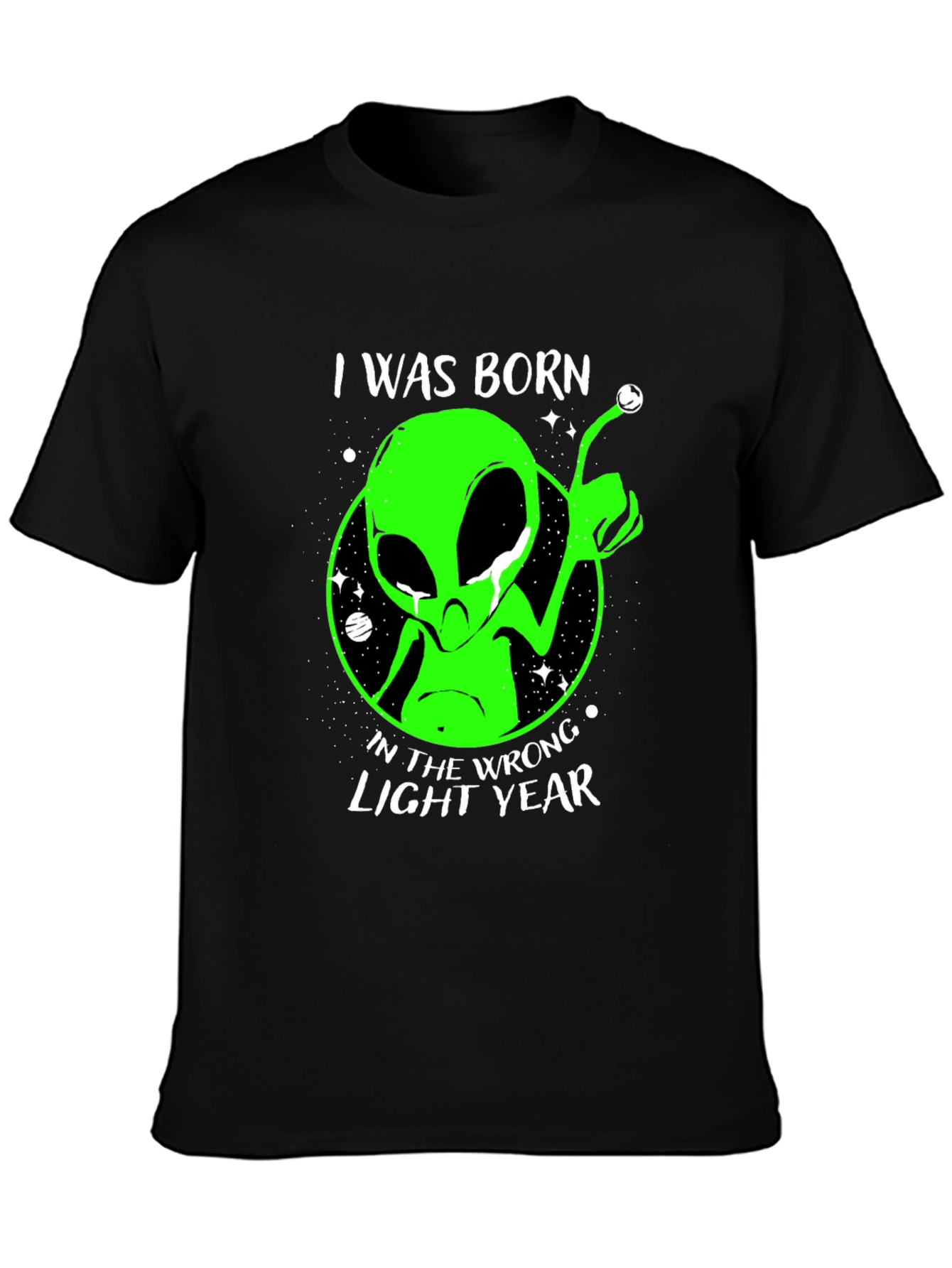 Alien Wrong Light Year Black T-Shirt