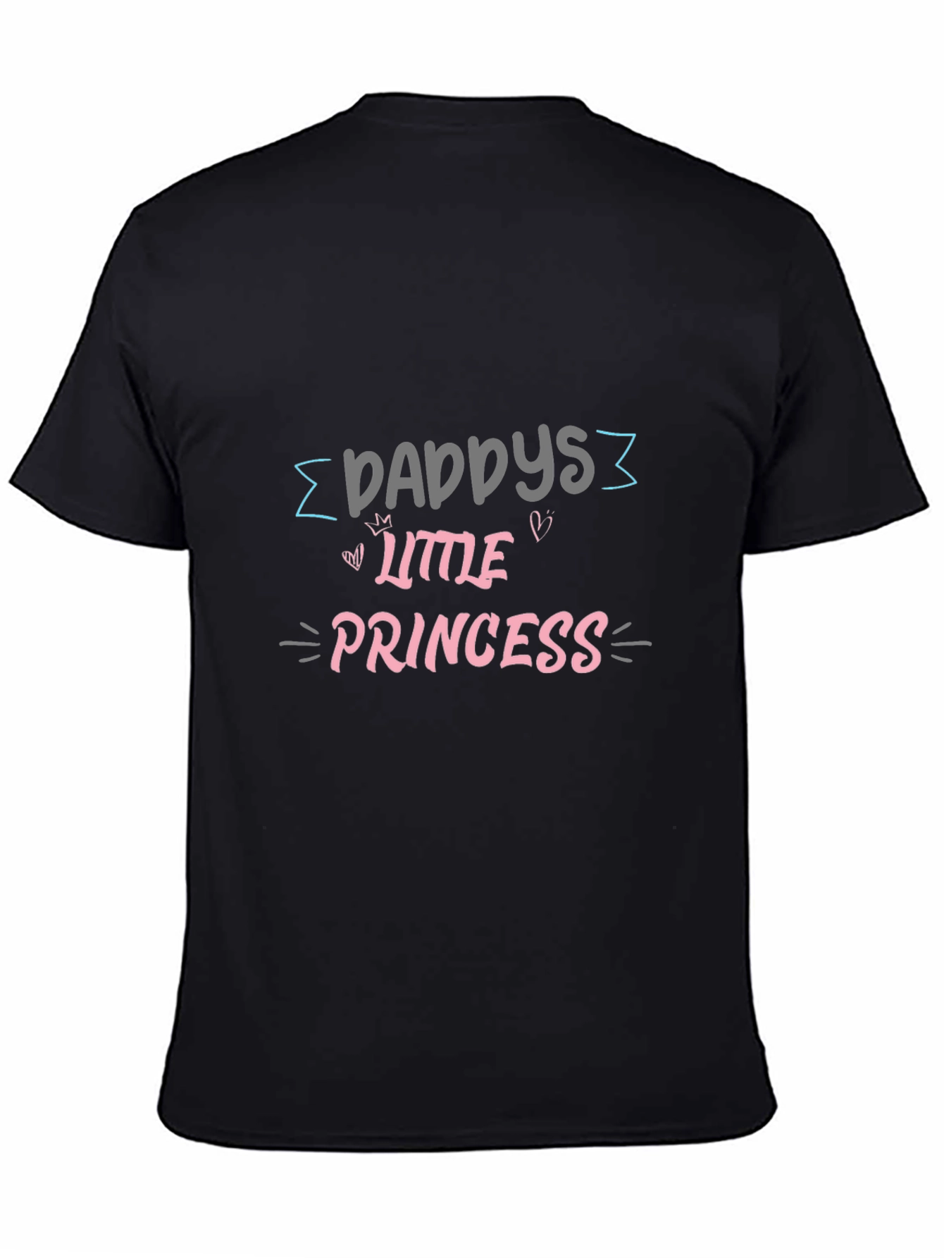 Daddys Little Princess Black T-Shirt