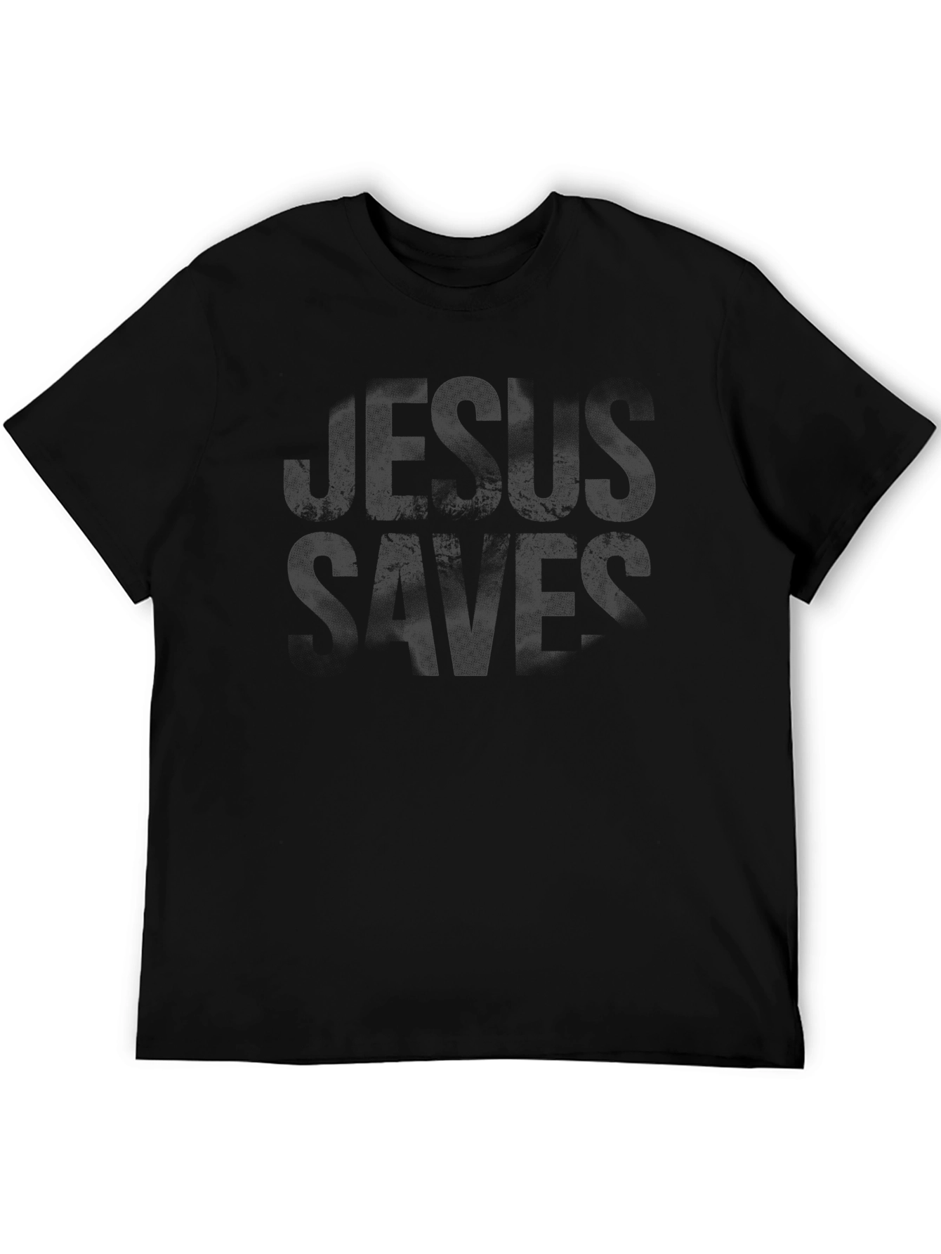 Jesus Saves Black Graphic T-Shirt