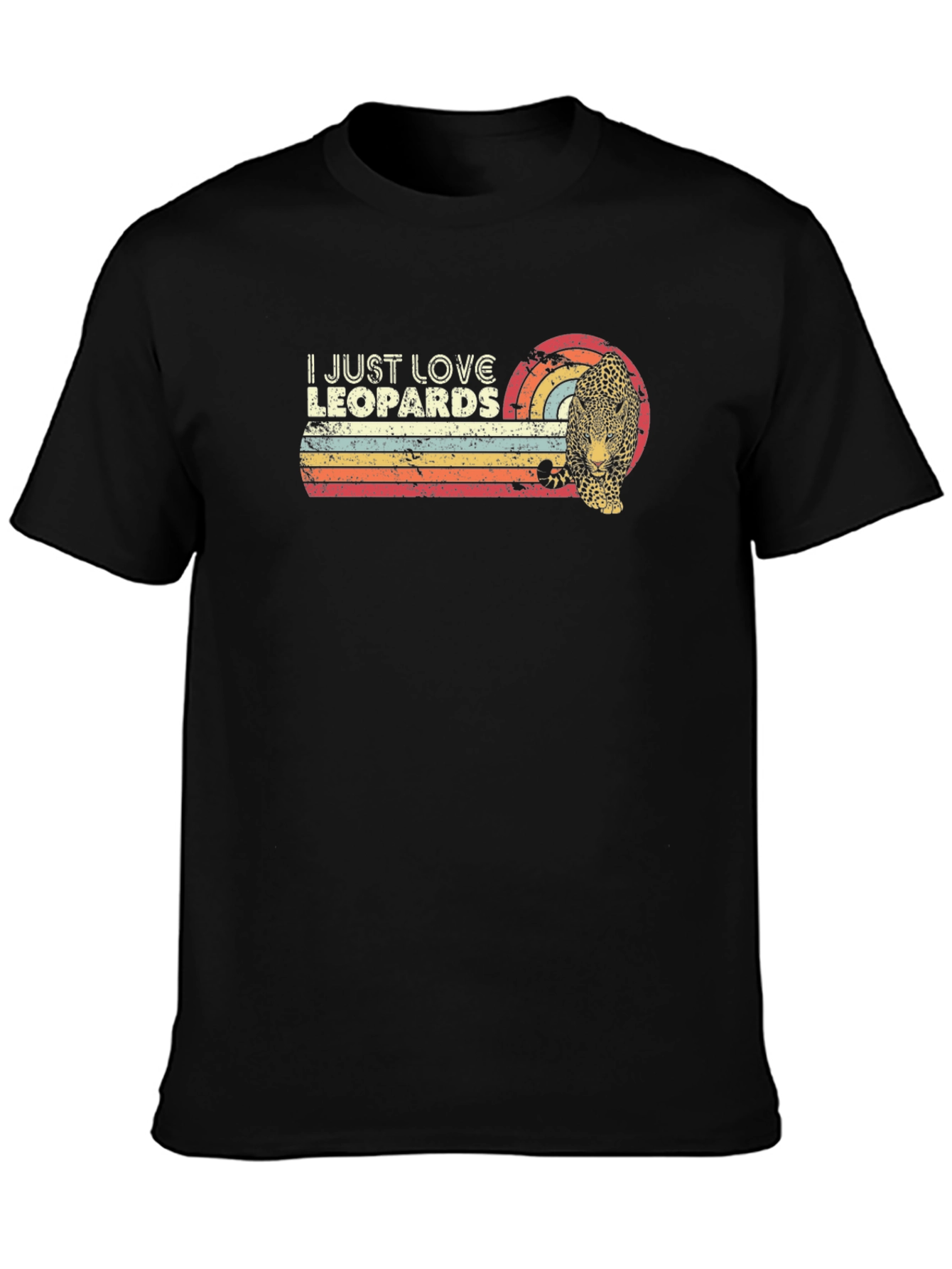 I Just Love Leopards Retro Graphic Tee