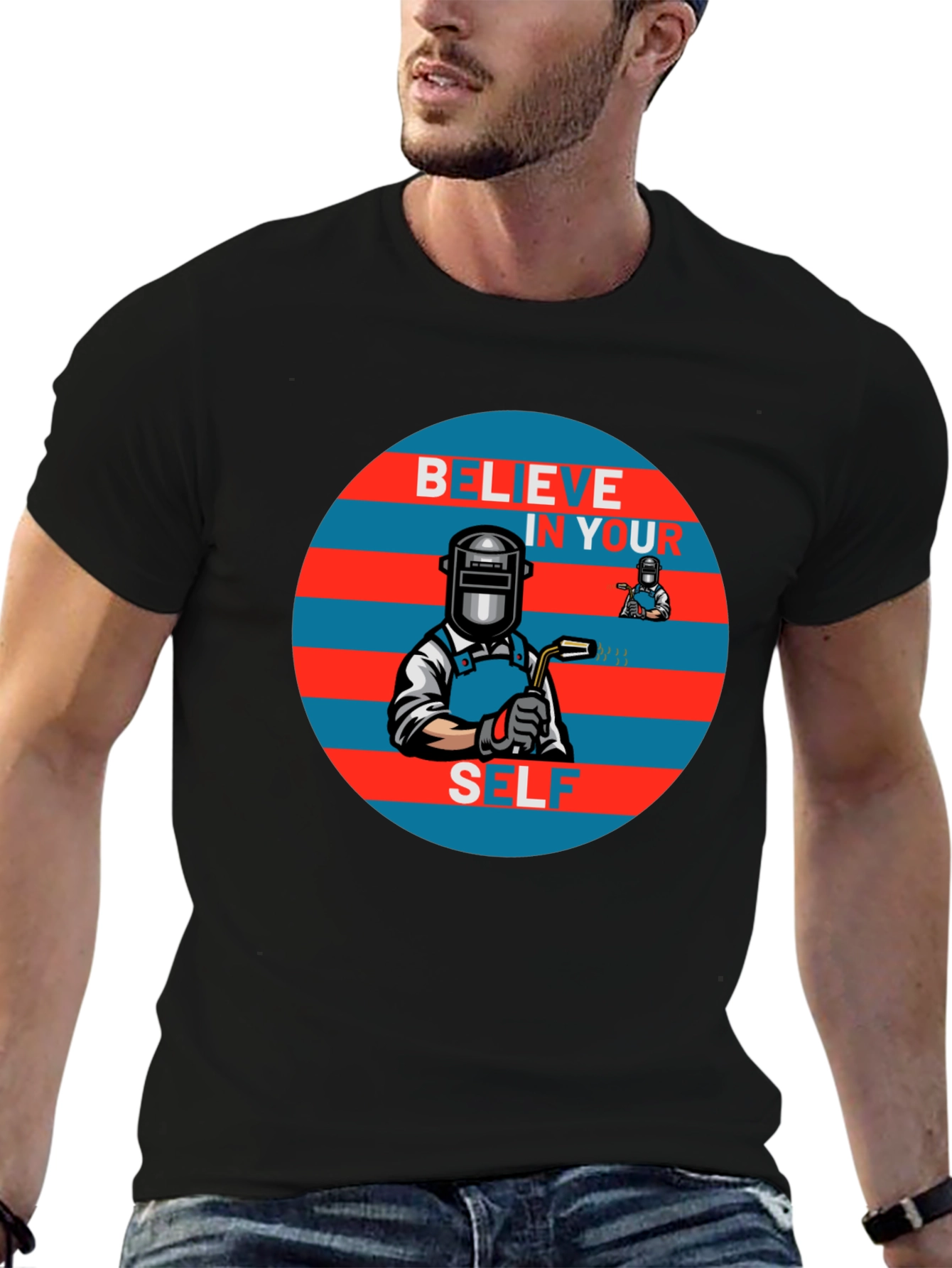 Believe In Yourself Welder Graphic Tee