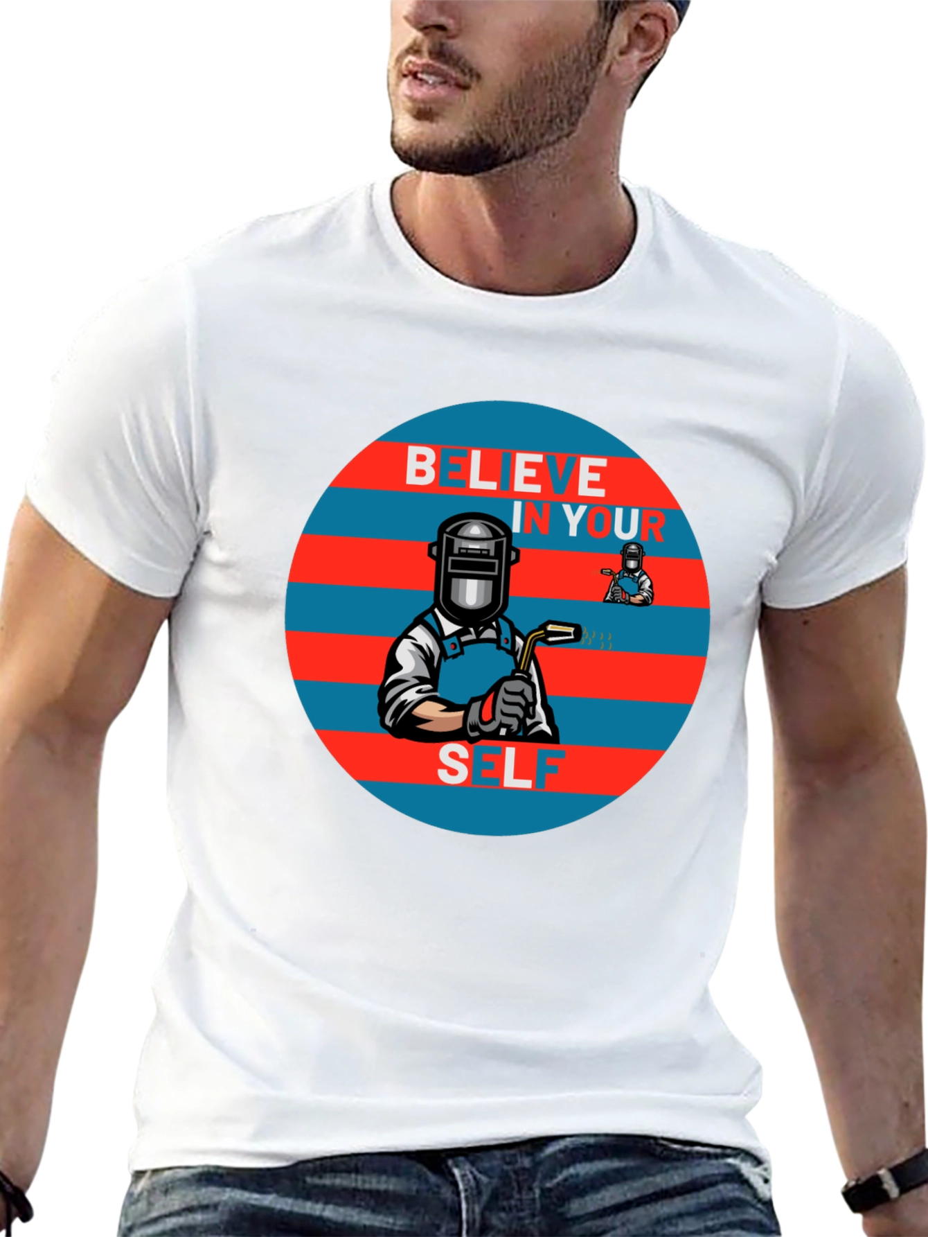 Believe In Yourself Welder Graphic Tee