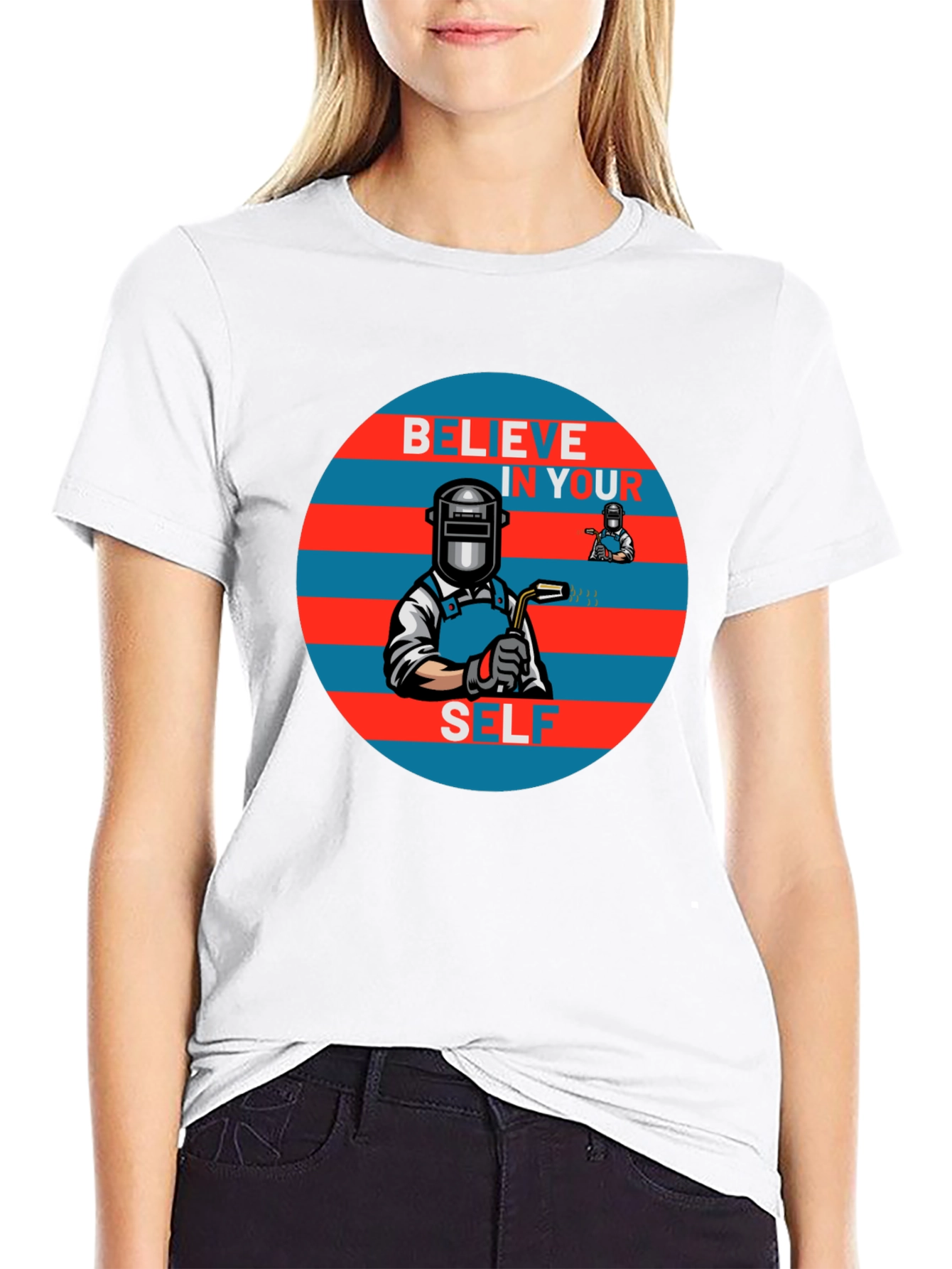 Believe In Yourself Welder Graphic Tee