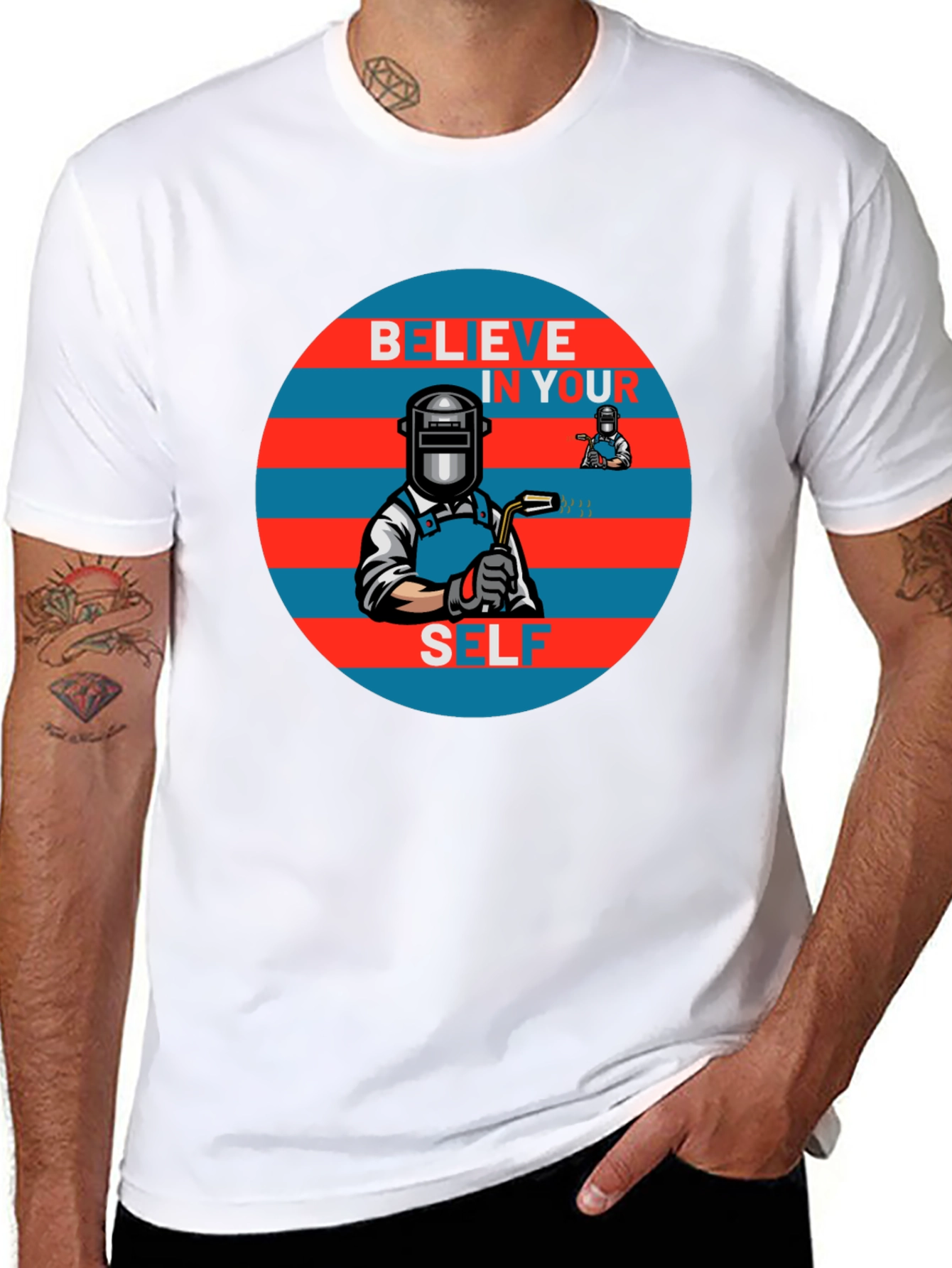 Believe In Yourself Welder Graphic Tee