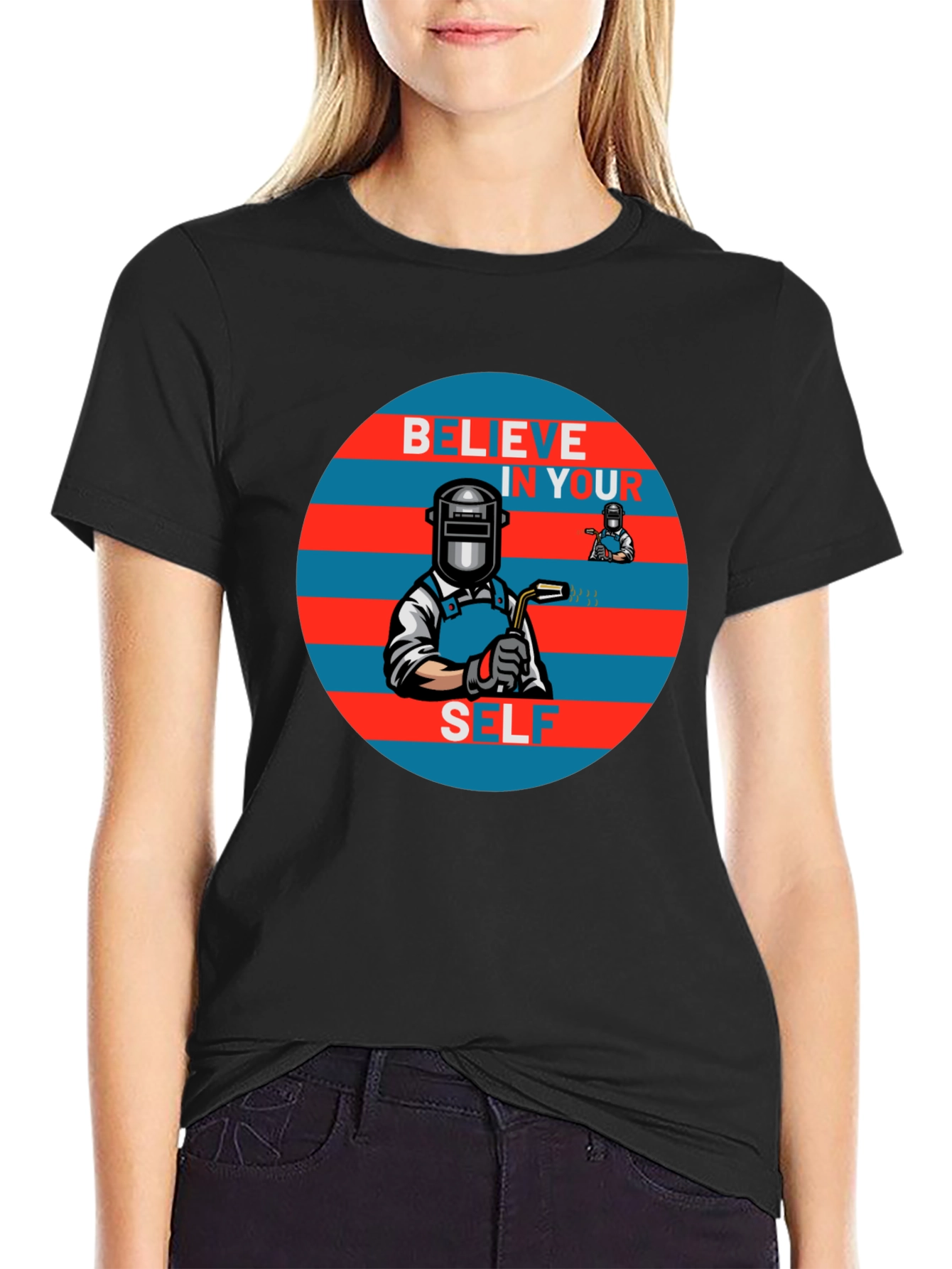 Believe In Yourself Welder Graphic Tee
