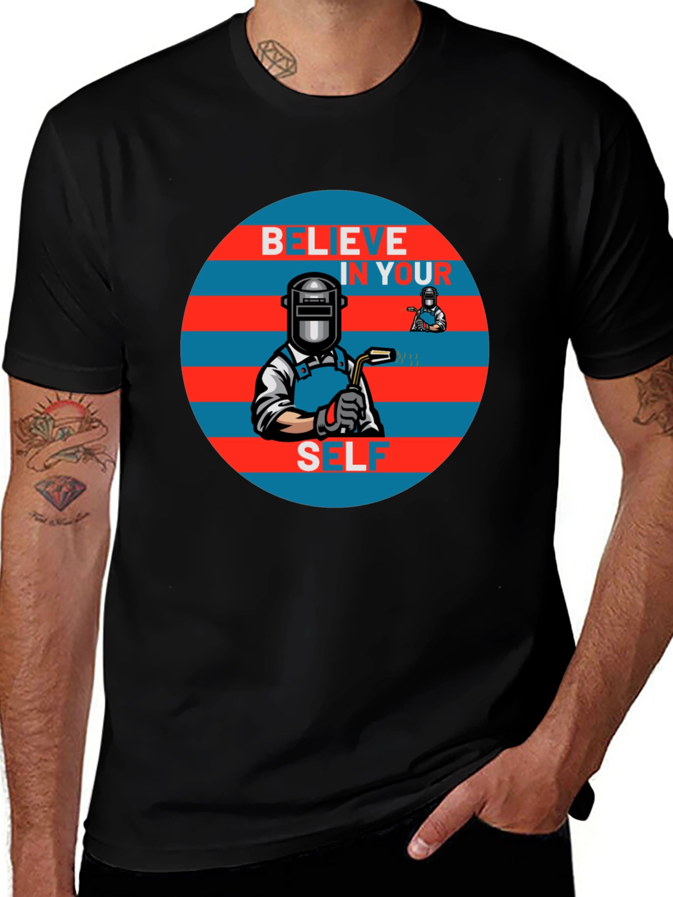 Believe In Yourself Welder Graphic Tee