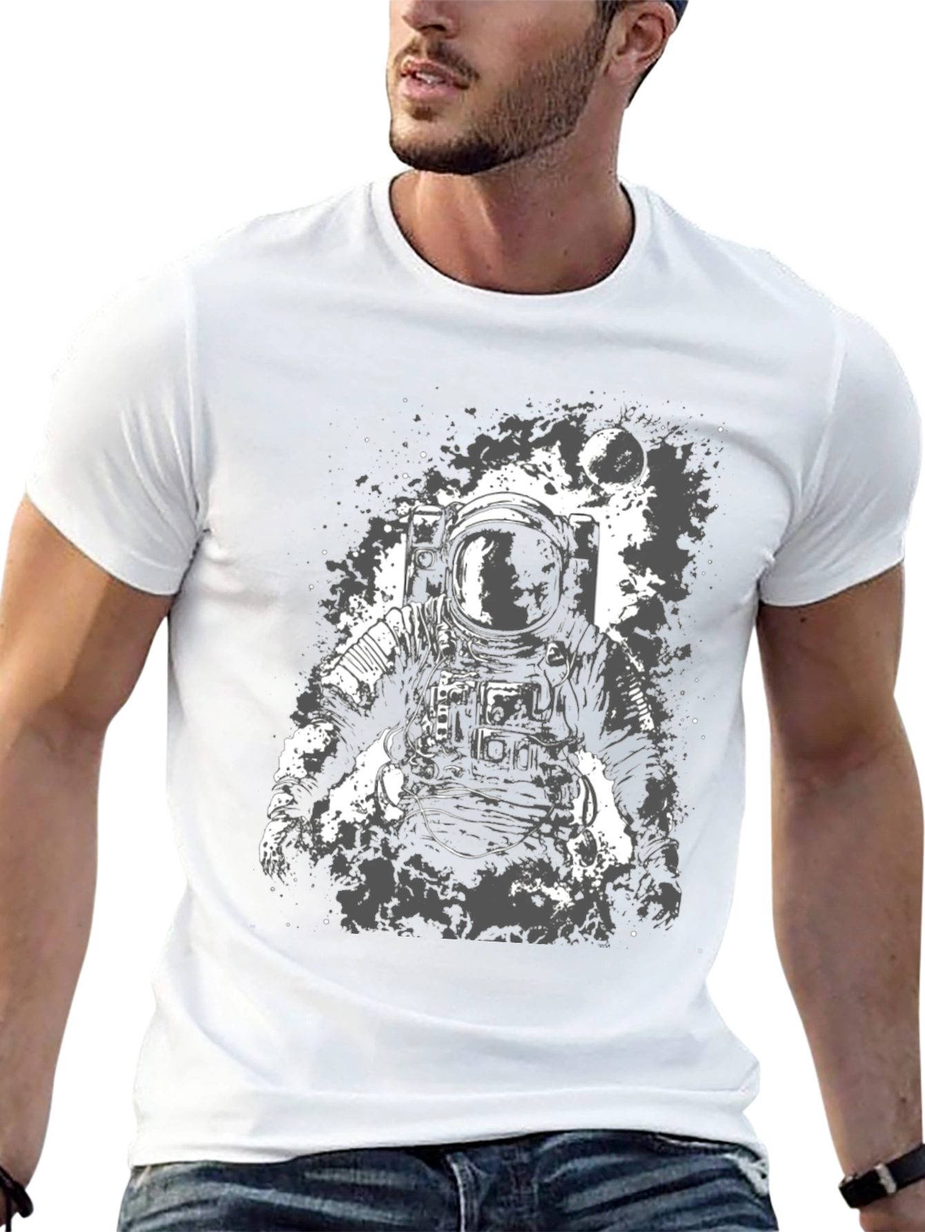 Astronaut Graphic T-Shirt - Space Exploration