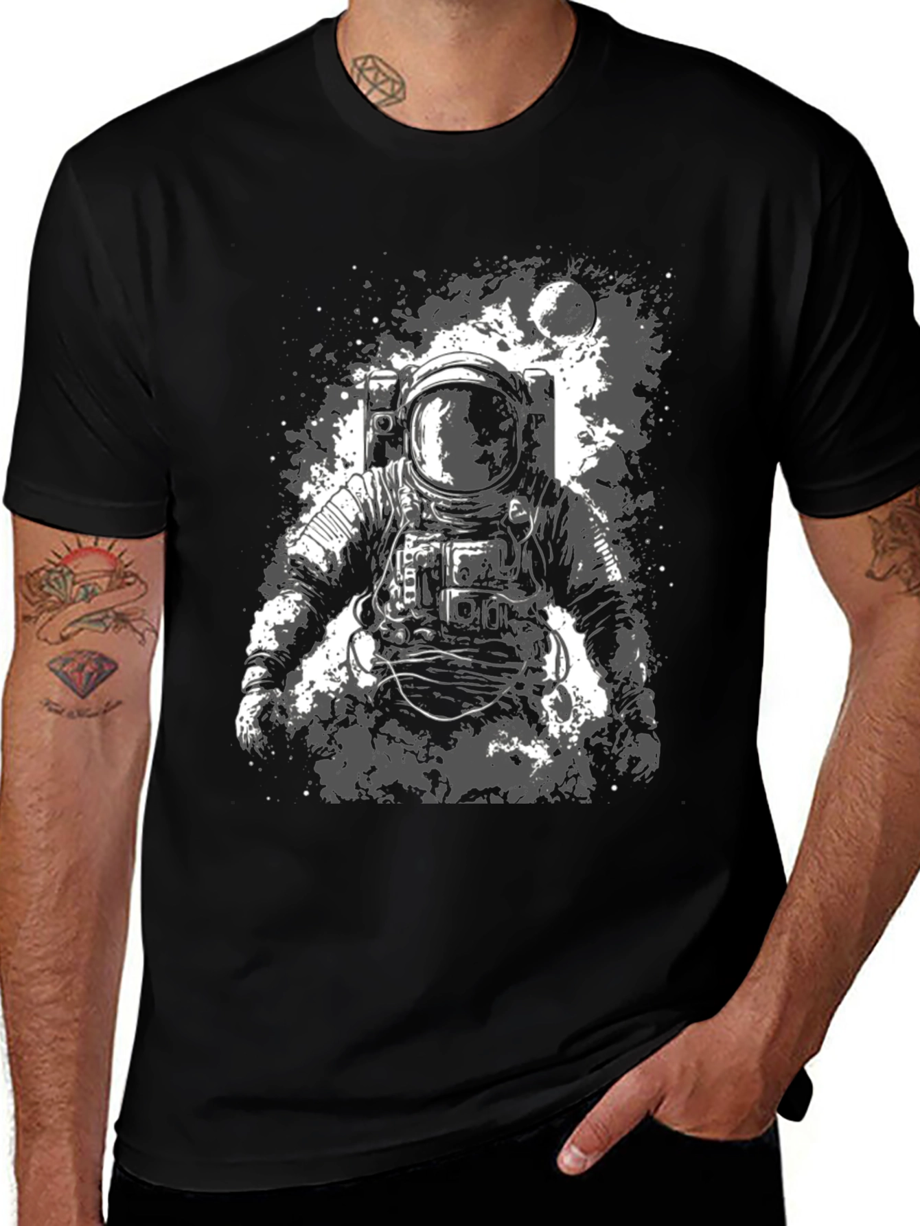 Astronaut Graphic T-Shirt - Space Exploration