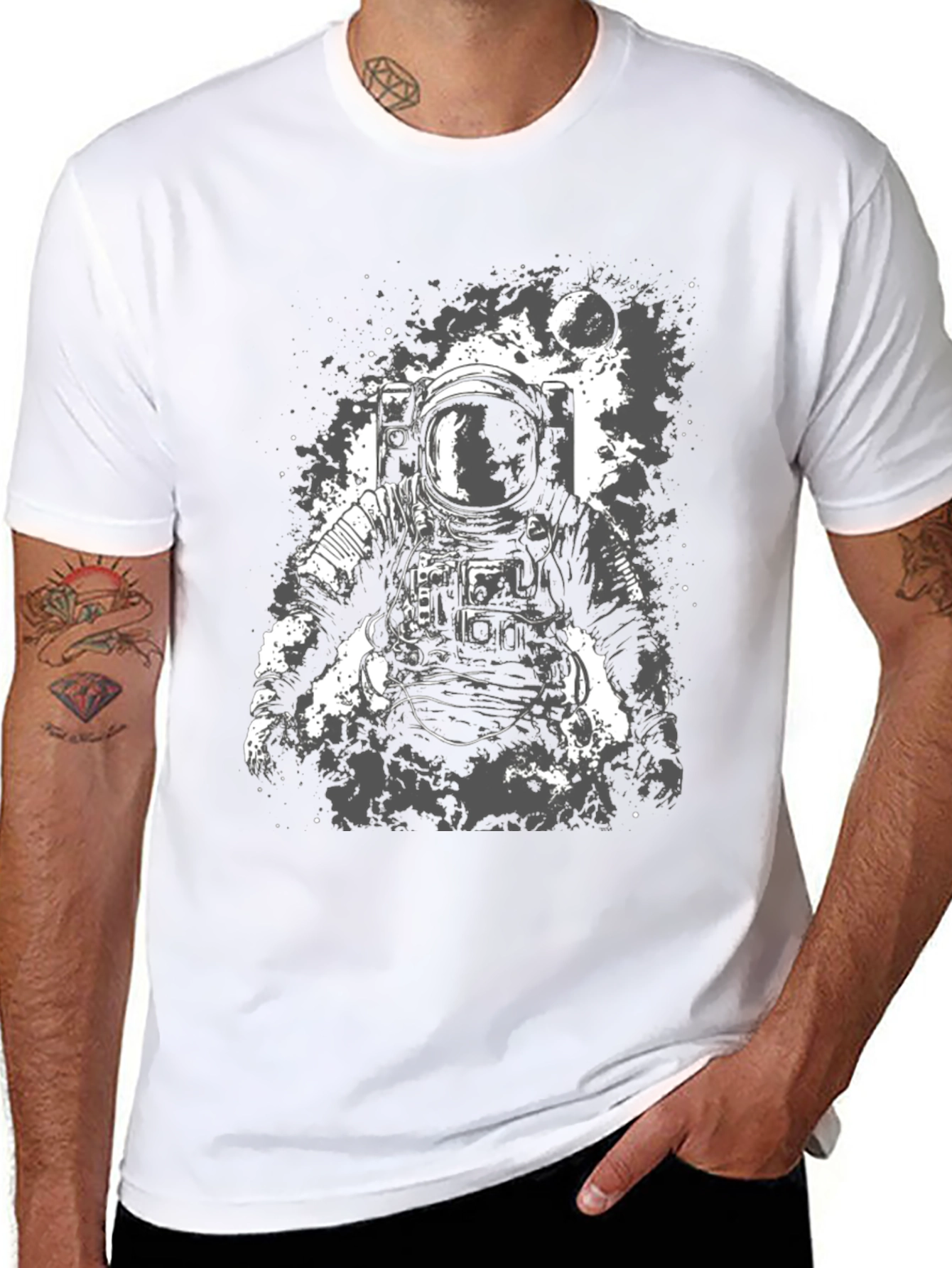 Astronaut Graphic T-Shirt - Space Exploration