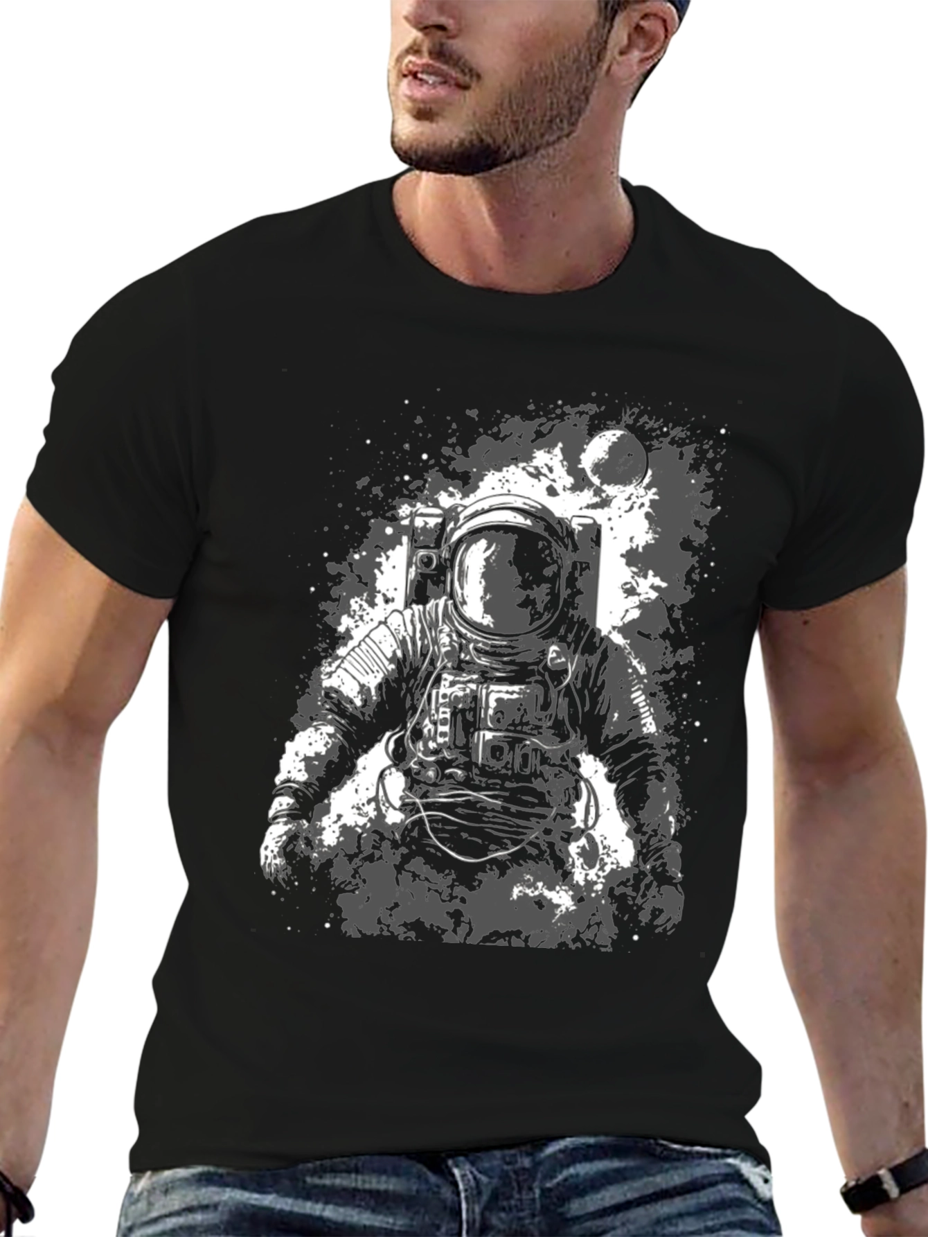 Astronaut Graphic T-Shirt - Space Exploration
