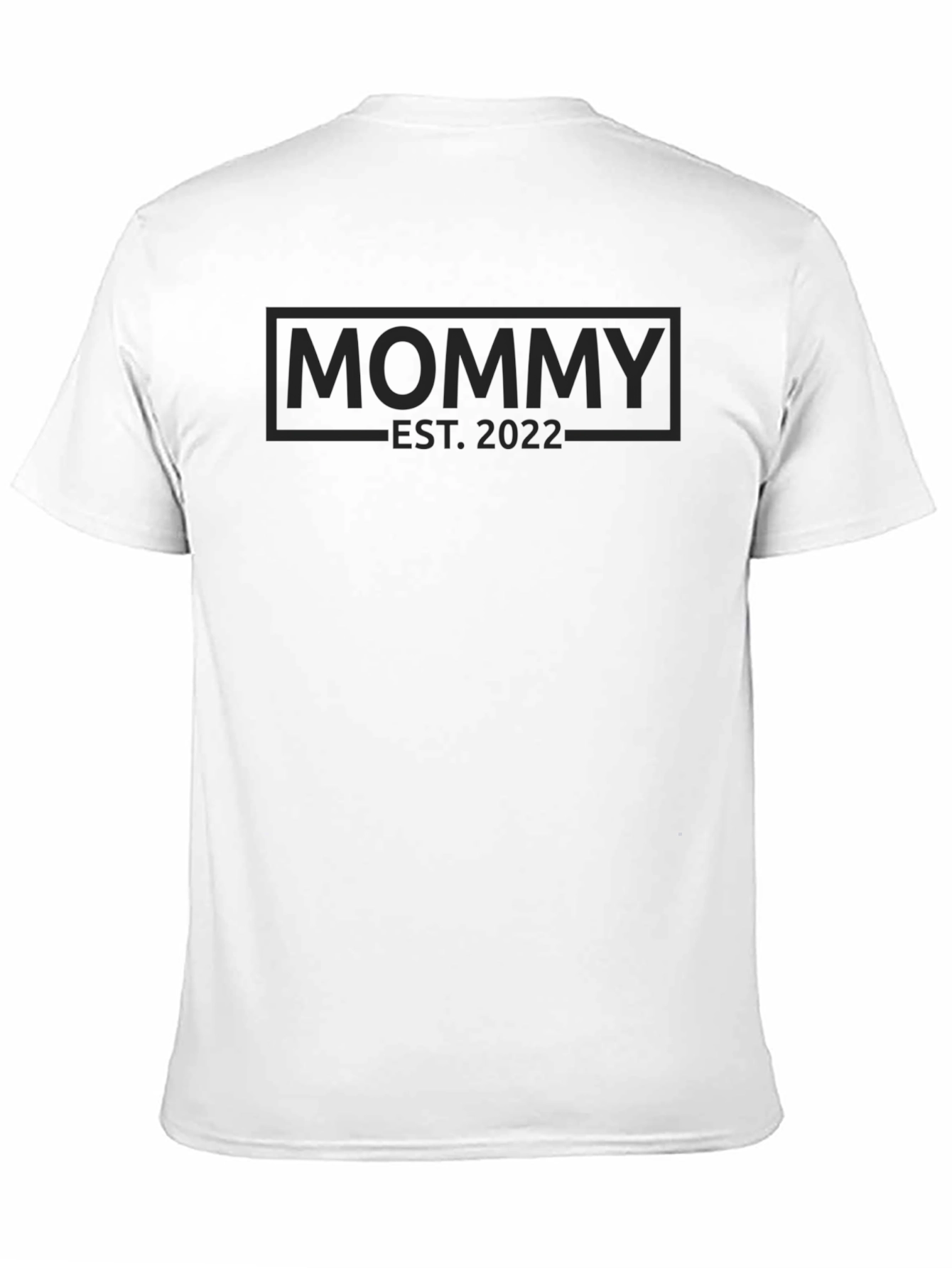 Mommy Est. 2022 Black Graphic T-Shirt