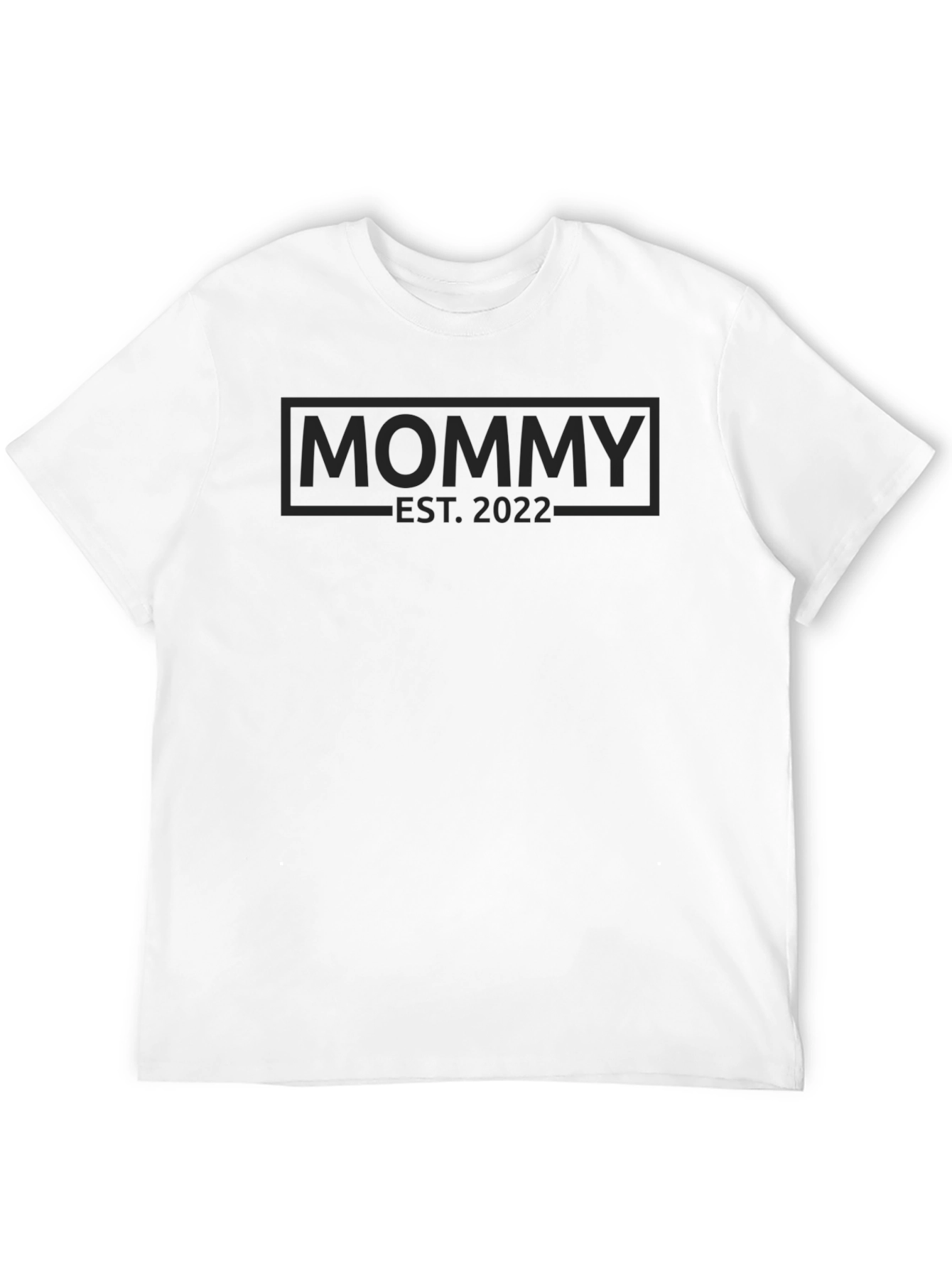 Mommy Est. 2022 Black Graphic T-Shirt