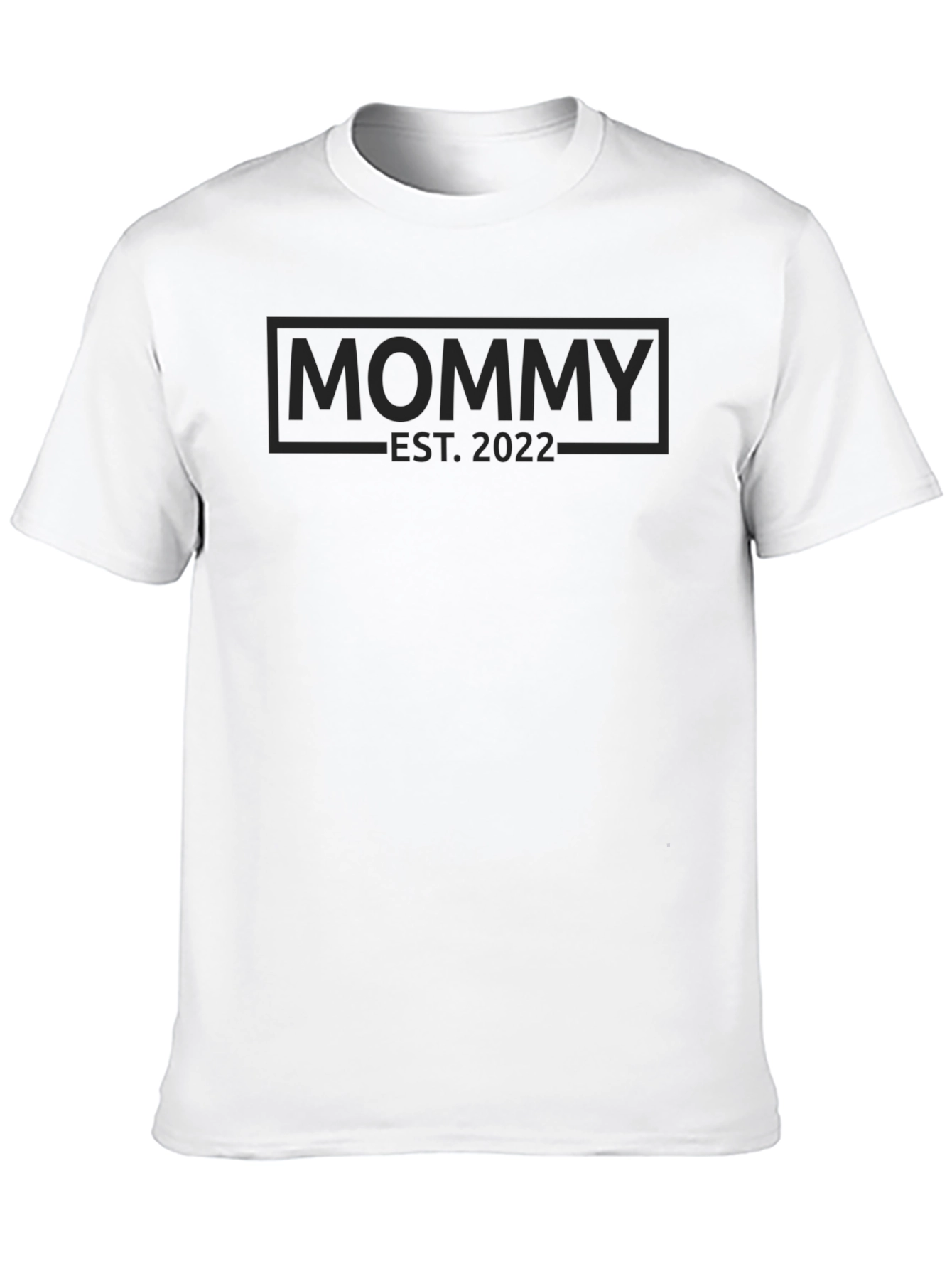 Mommy Est. 2022 Black Graphic T-Shirt