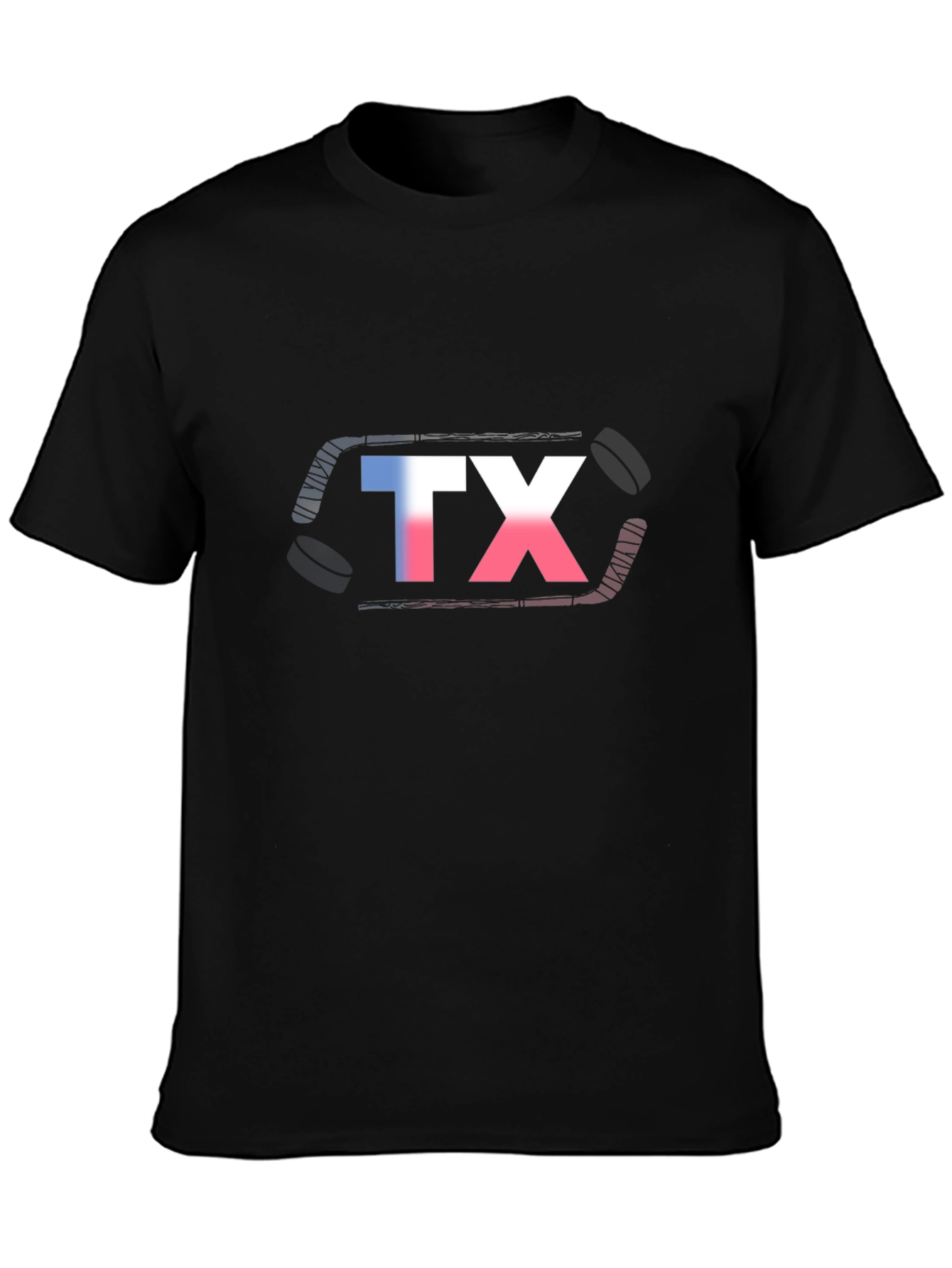 Texas Hockey Graphic T-Shirt - Black