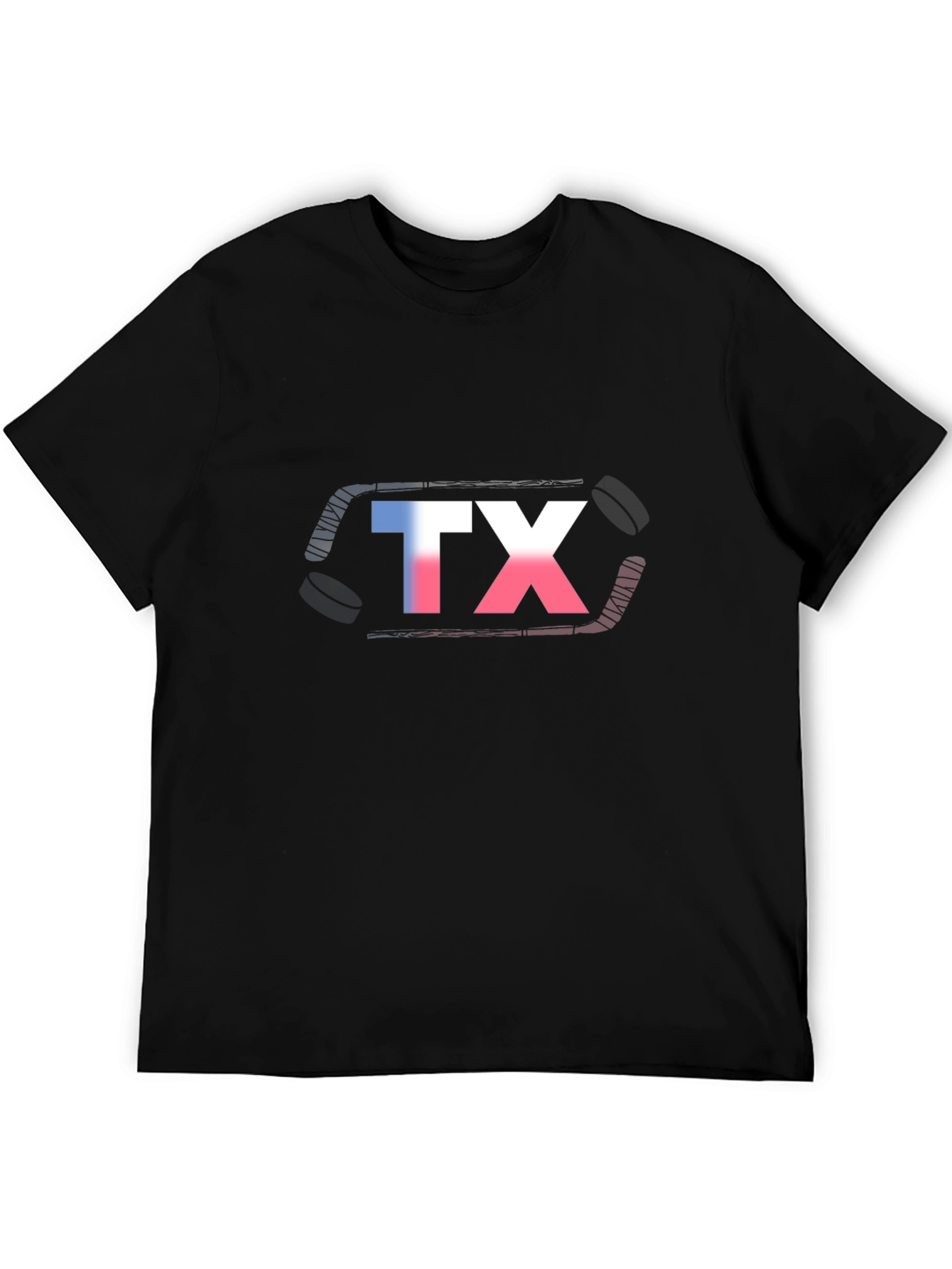 Texas Hockey Graphic T-Shirt - Black