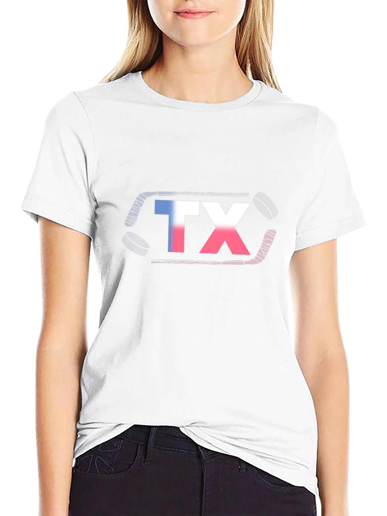 Texas Hockey Graphic T-Shirt - Black