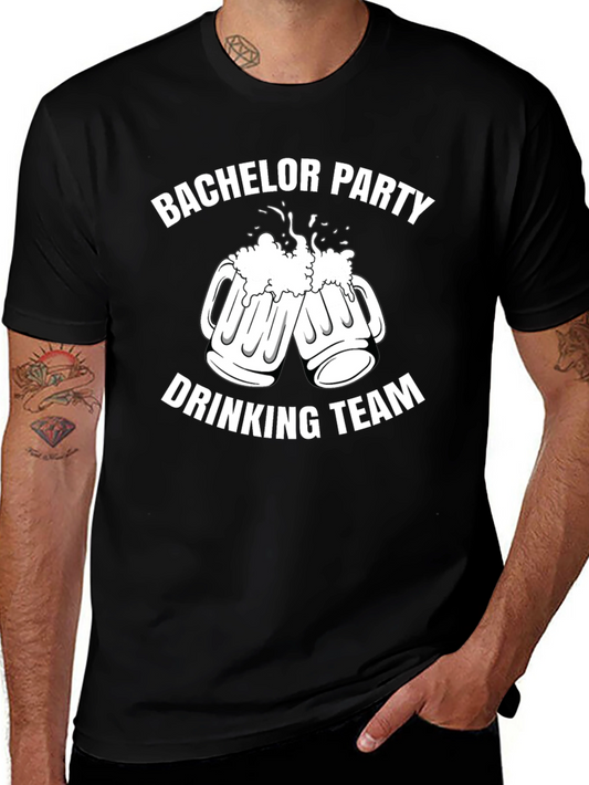 Bachelor Party Drinking Team Graphic T-Shirt