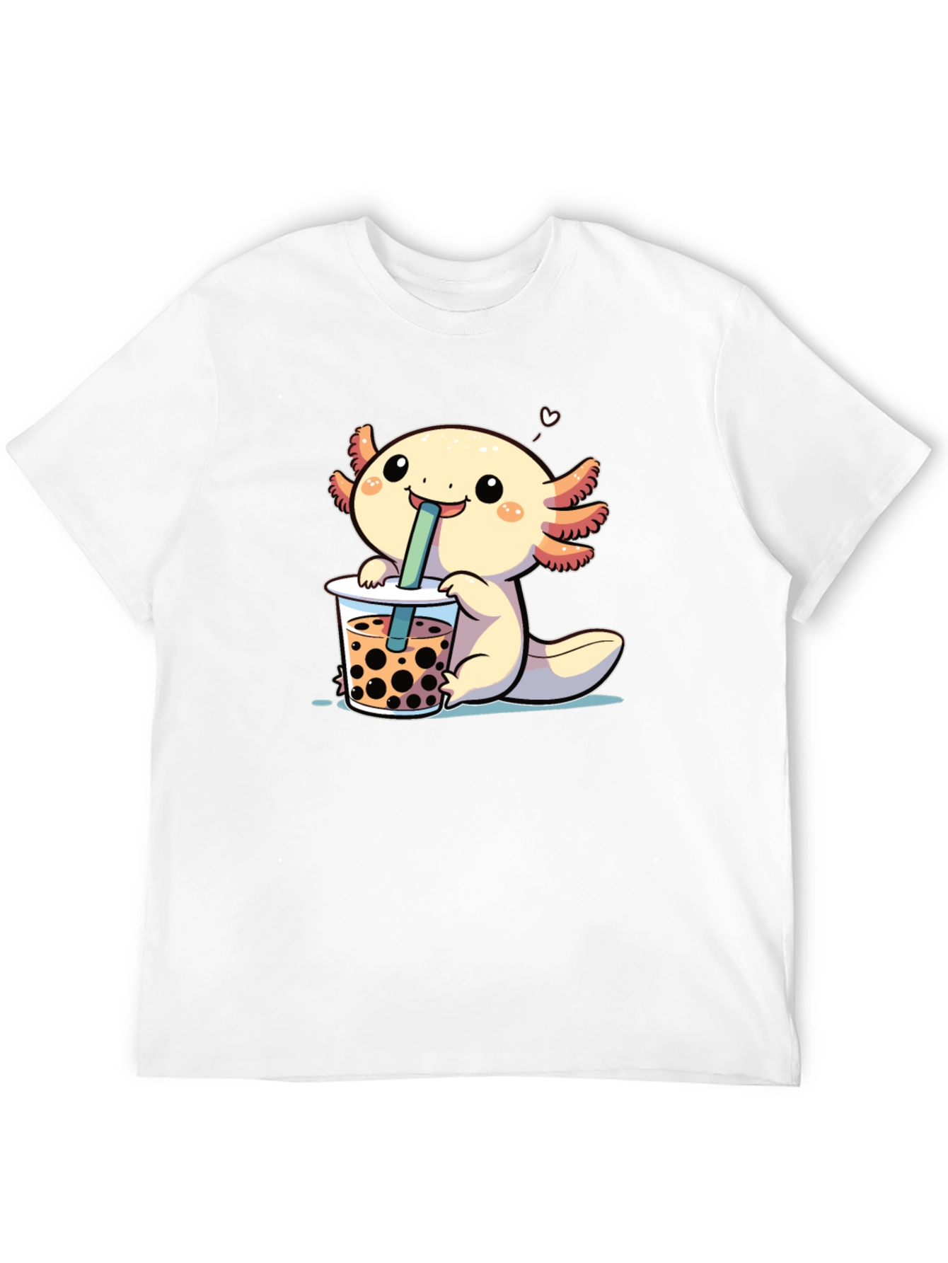 Axolotl Boba Tea Black T-Shirt