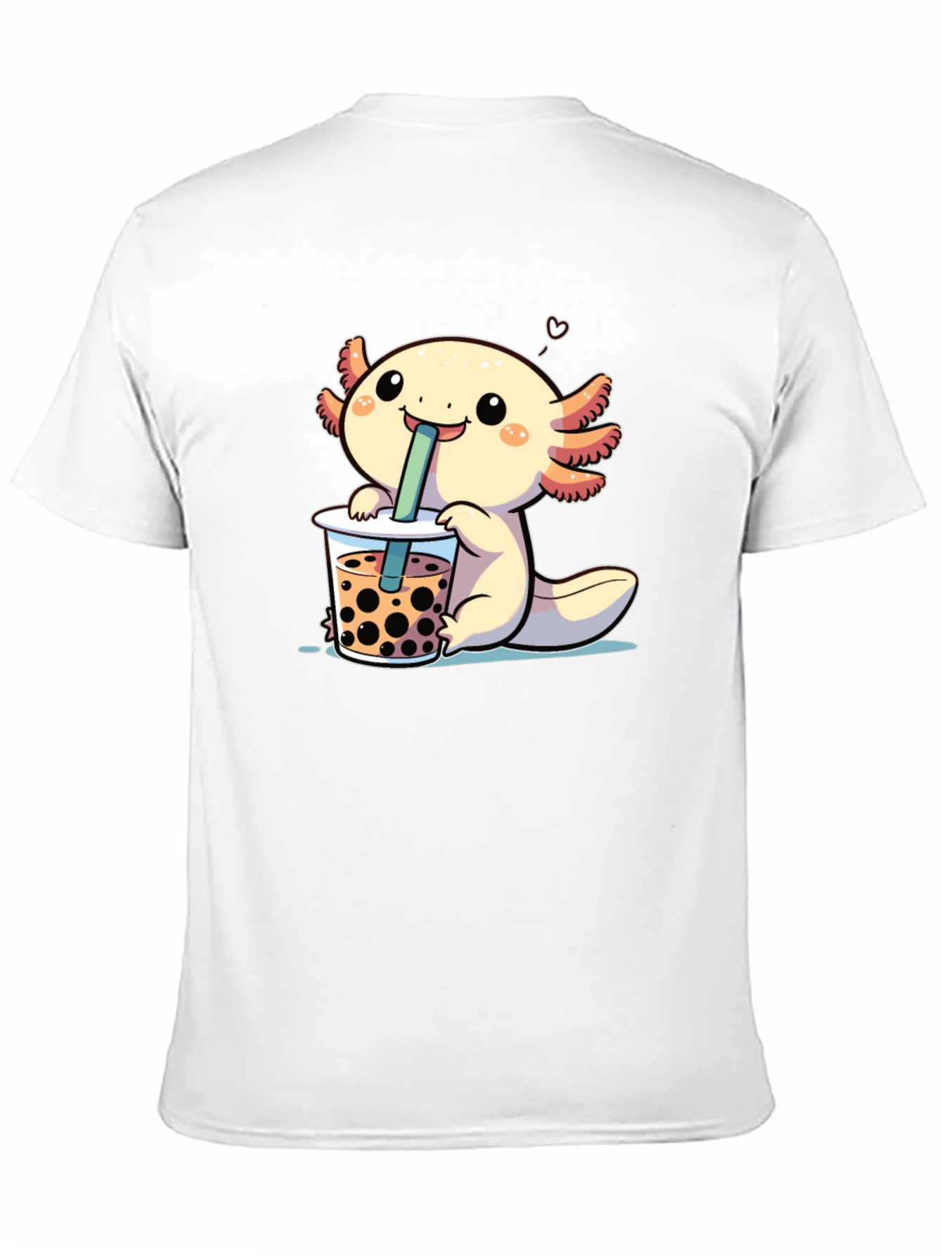 Axolotl Boba Tea Black T-Shirt