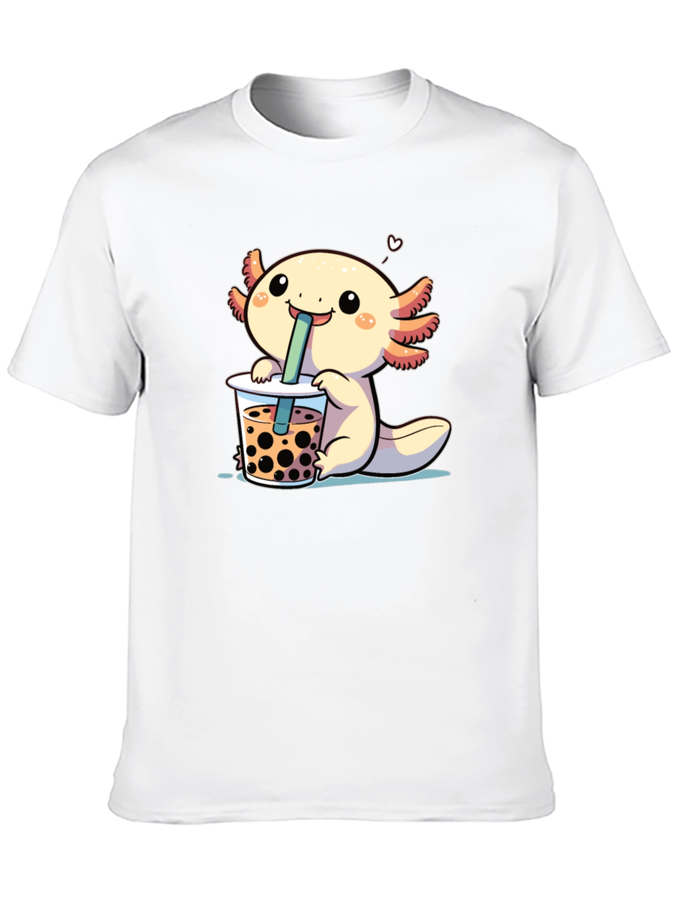 Axolotl Boba Tea Black T-Shirt