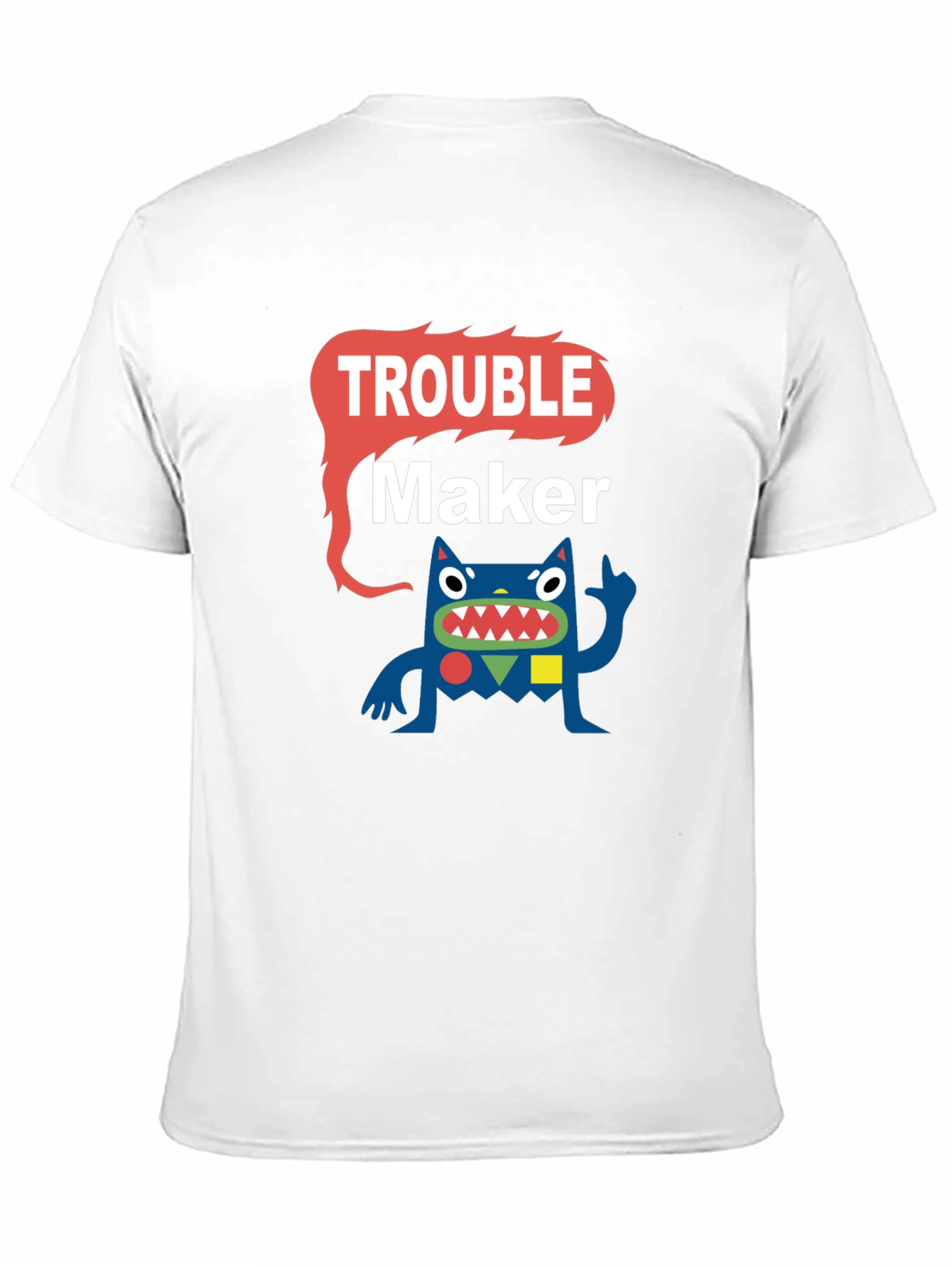 Trouble Maker Graphic Tee - Funny Cartoon Monster T-Shirt