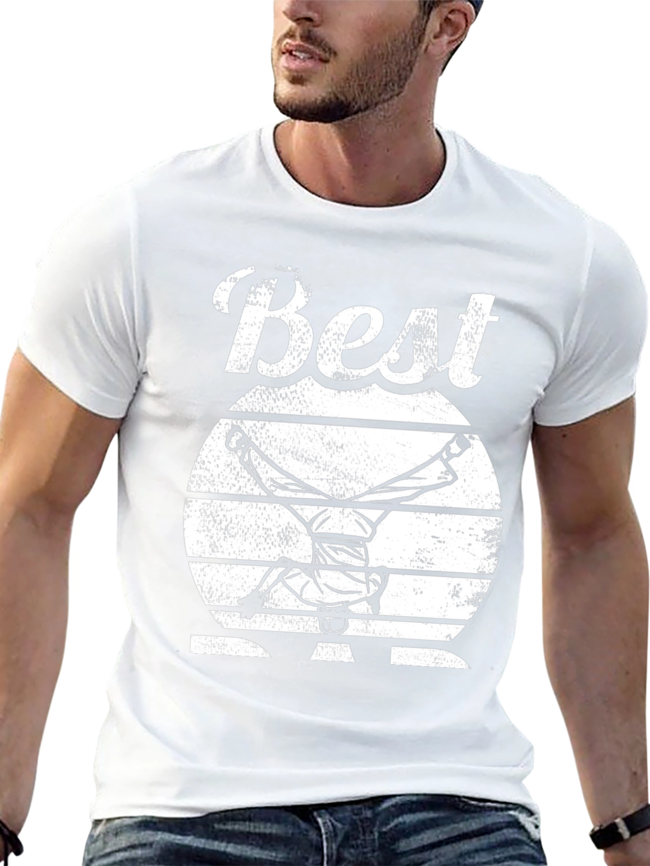 Best Dad T-Shirt Handstand Design