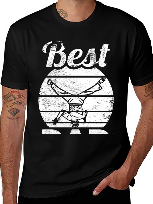 Best Dad T-Shirt Handstand Design