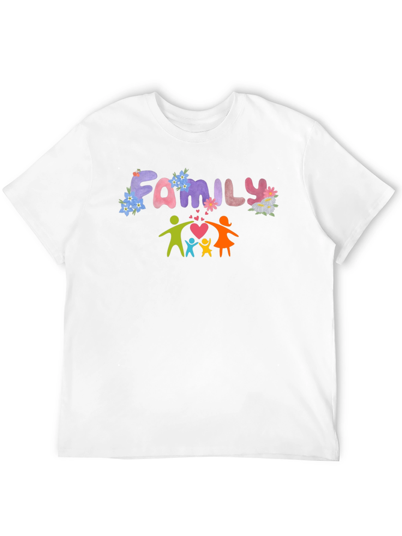 Family Love T-Shirt - Black Graphic Tee