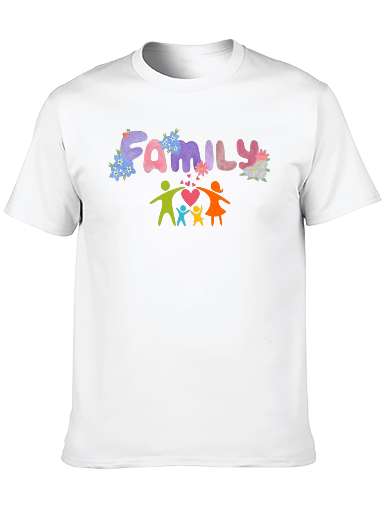 Family Love T-Shirt - Black Graphic Tee