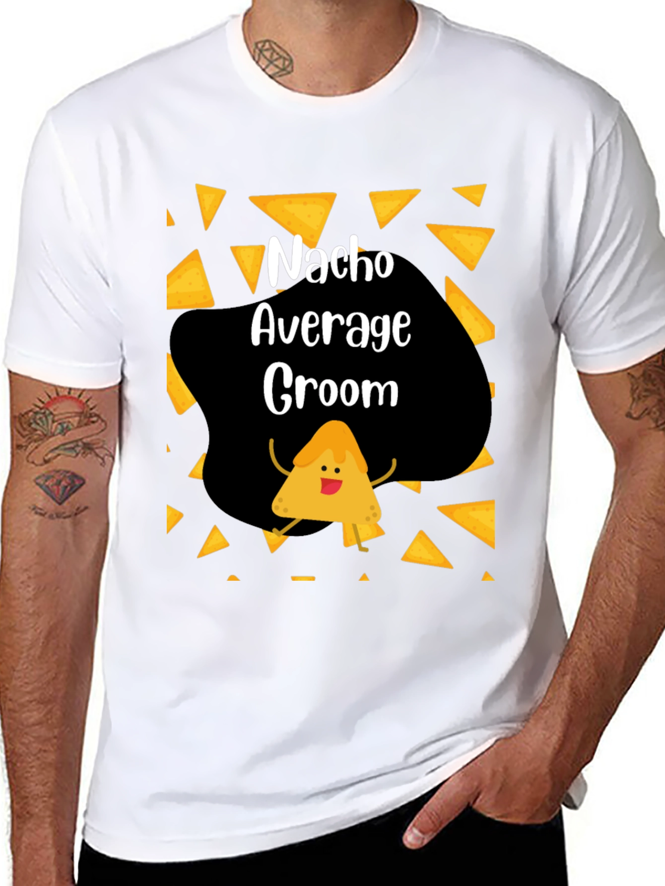 Nacho Average Groom Graphic T-Shirt