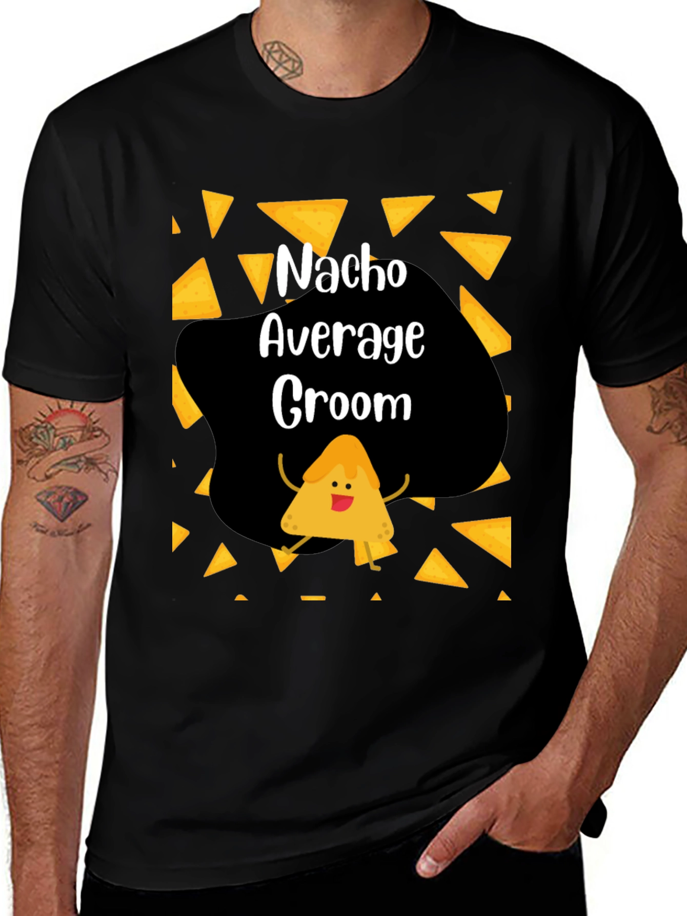 Nacho Average Groom Graphic T-Shirt