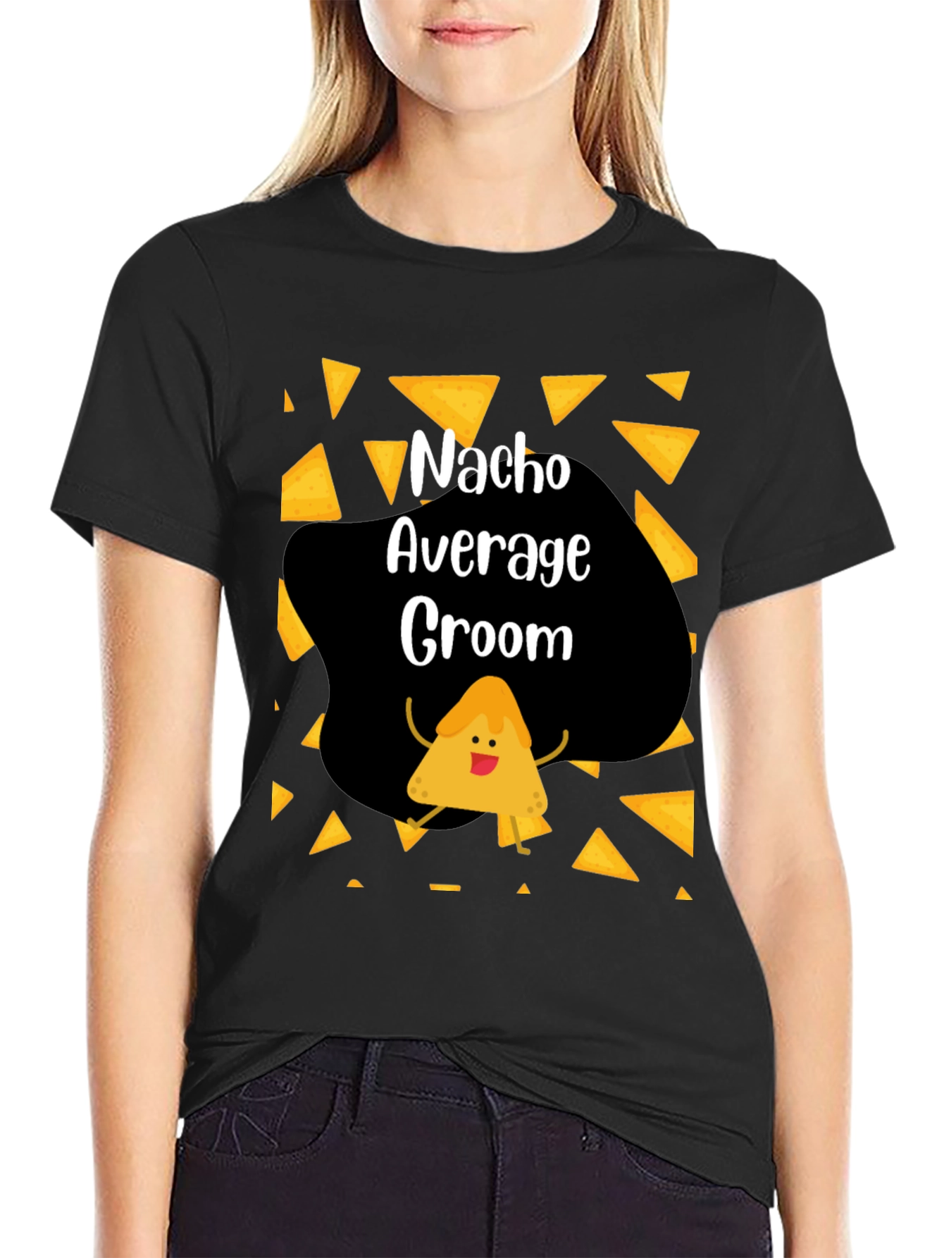 Nacho Average Groom Graphic T-Shirt