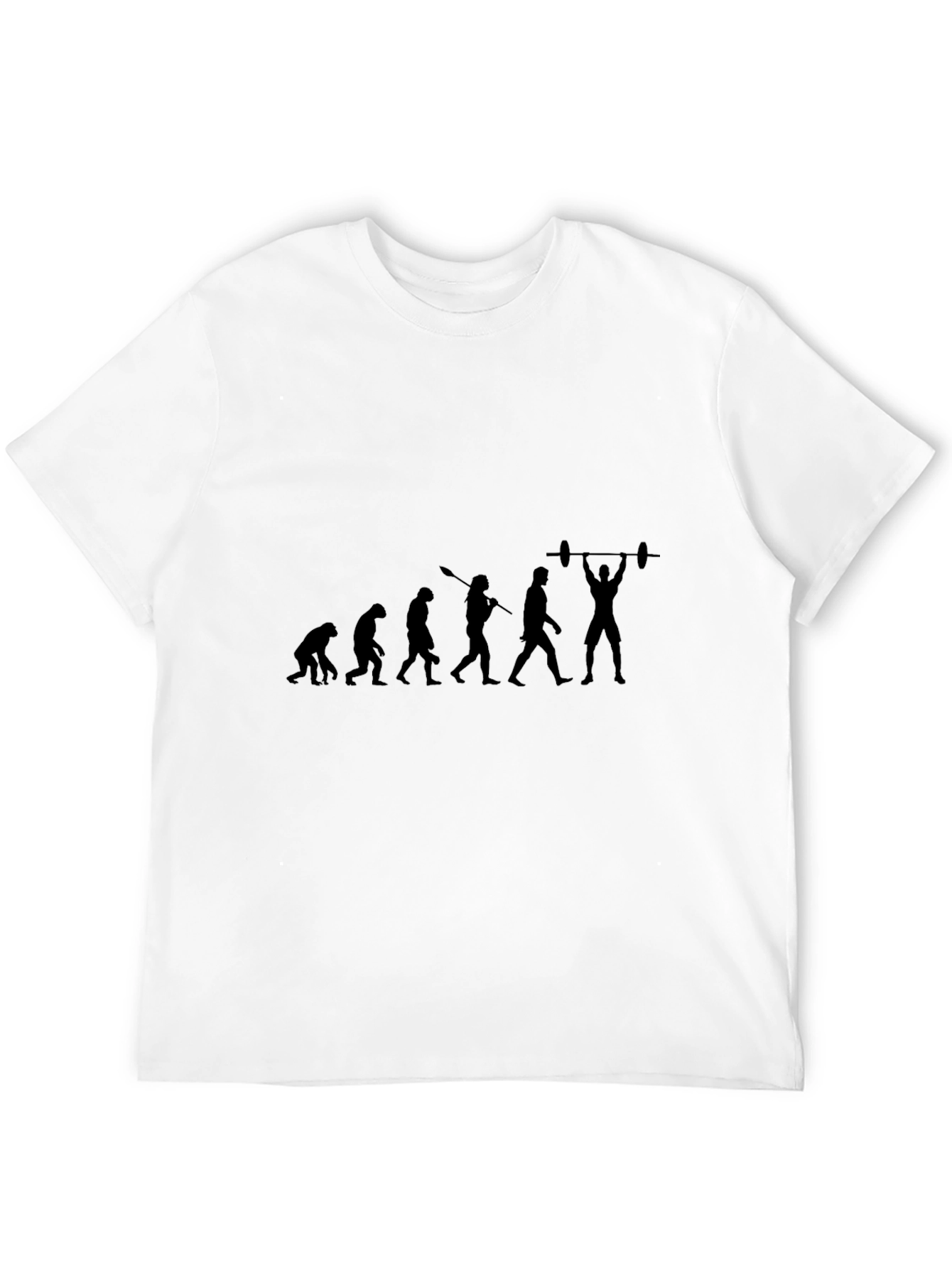 Evolution of Weightlifting Black T-Shirt