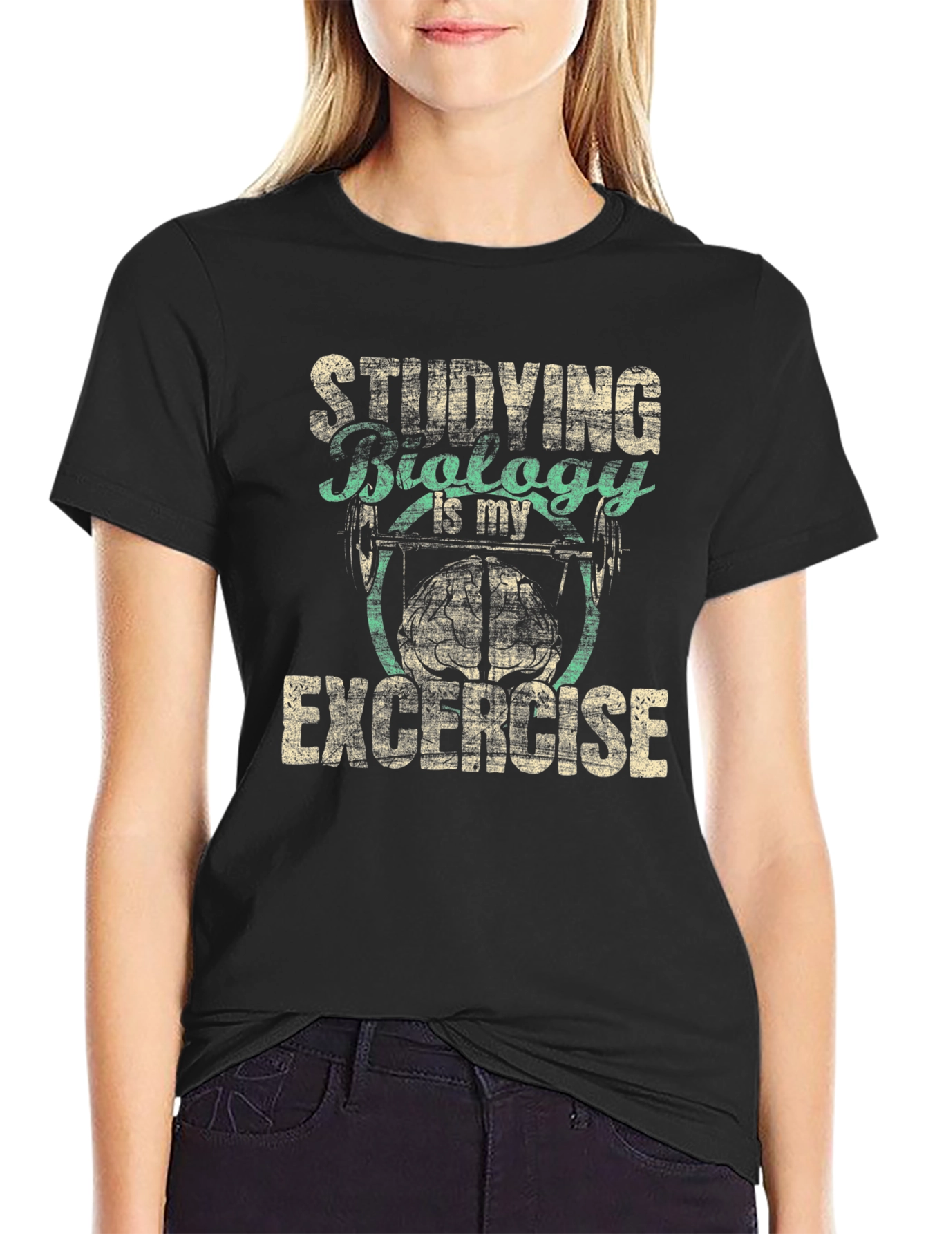 Biology Study Exercise Black T-Shirt