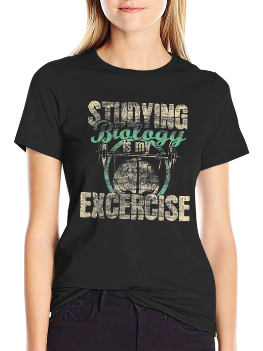 Biology Study Exercise Black T-Shirt