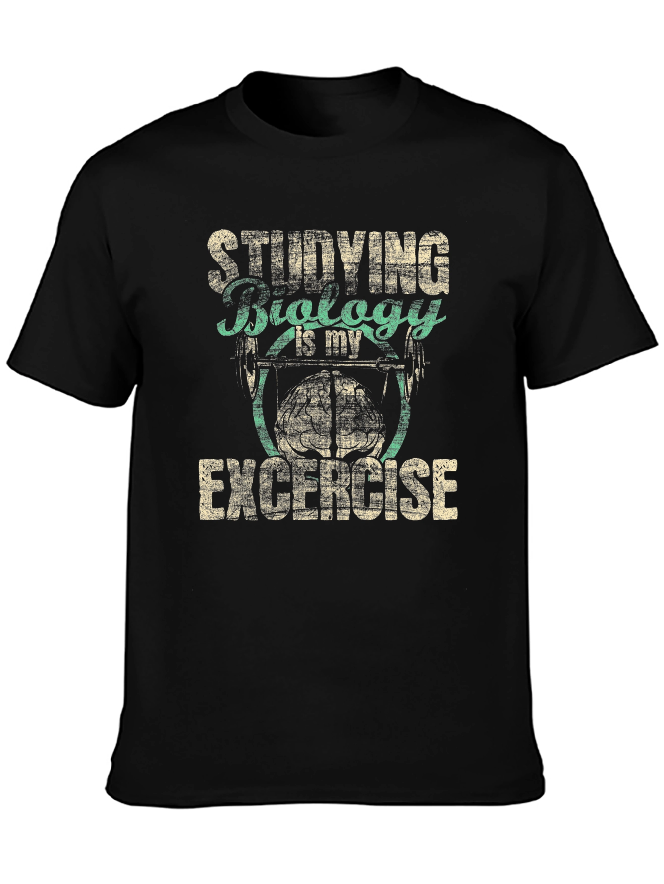Biology Study Exercise Black T-Shirt