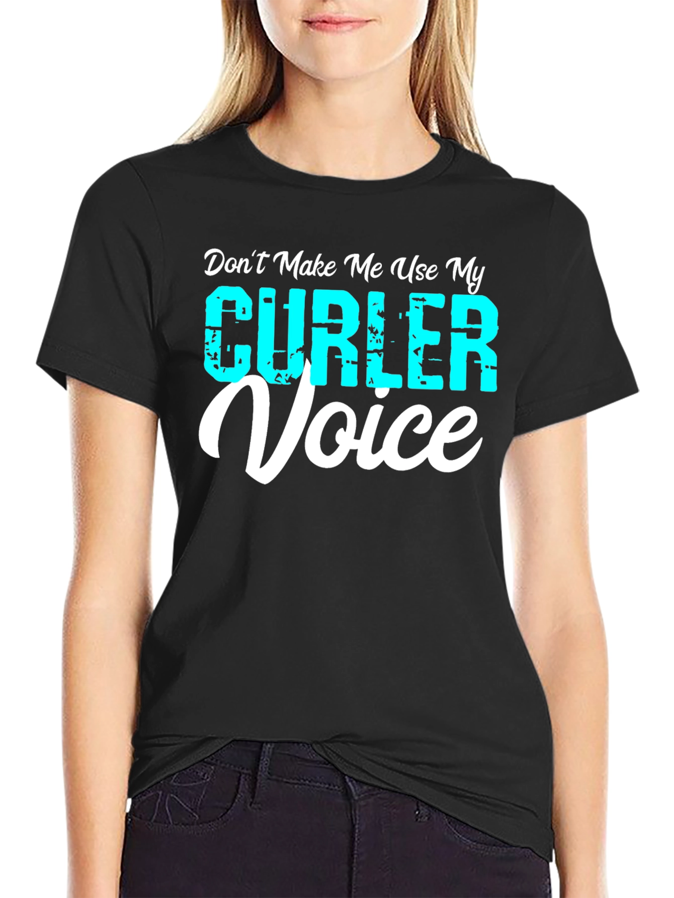 Curler Voice T-Shirt - Funny Curling Tee