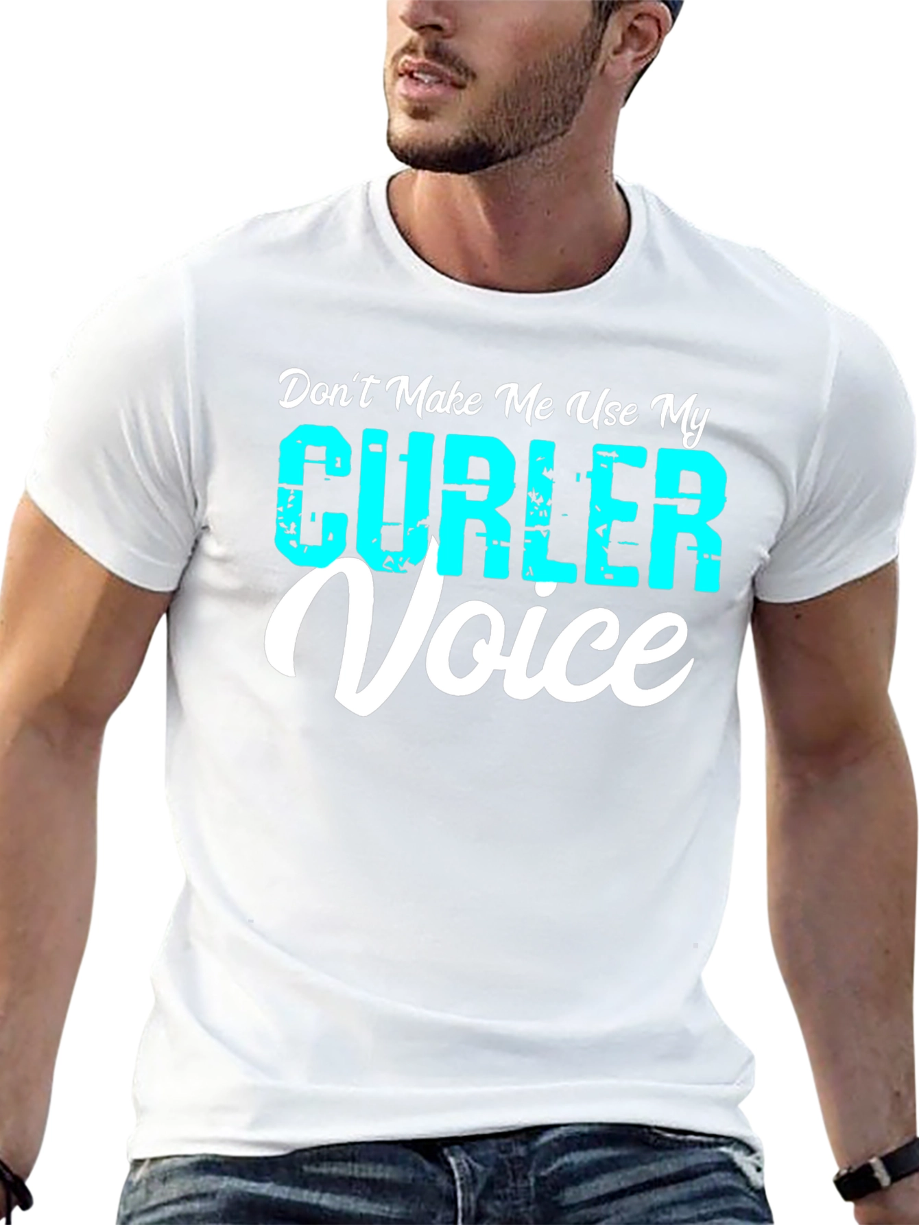 Curler Voice T-Shirt - Funny Curling Tee