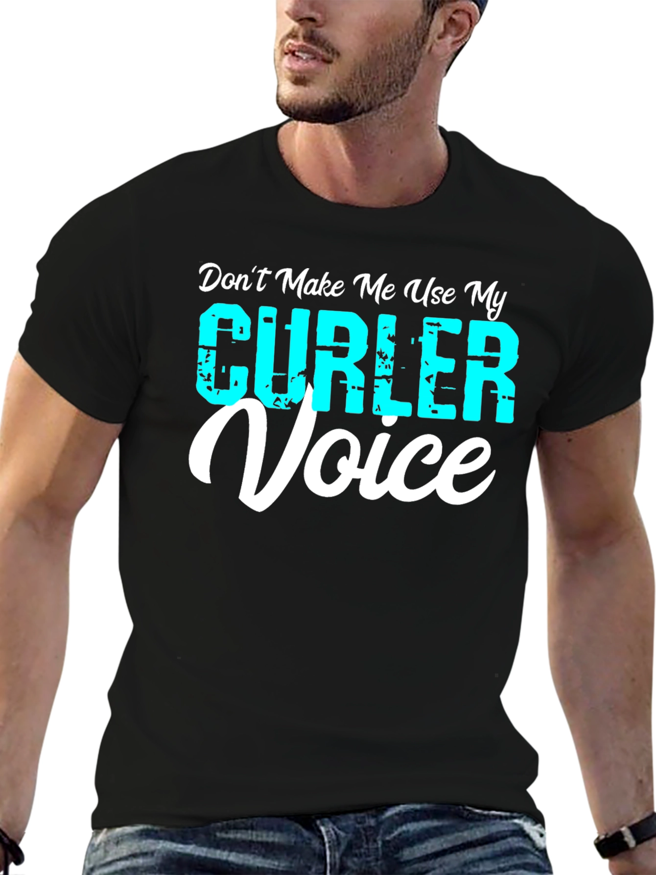 Curler Voice T-Shirt - Funny Curling Tee