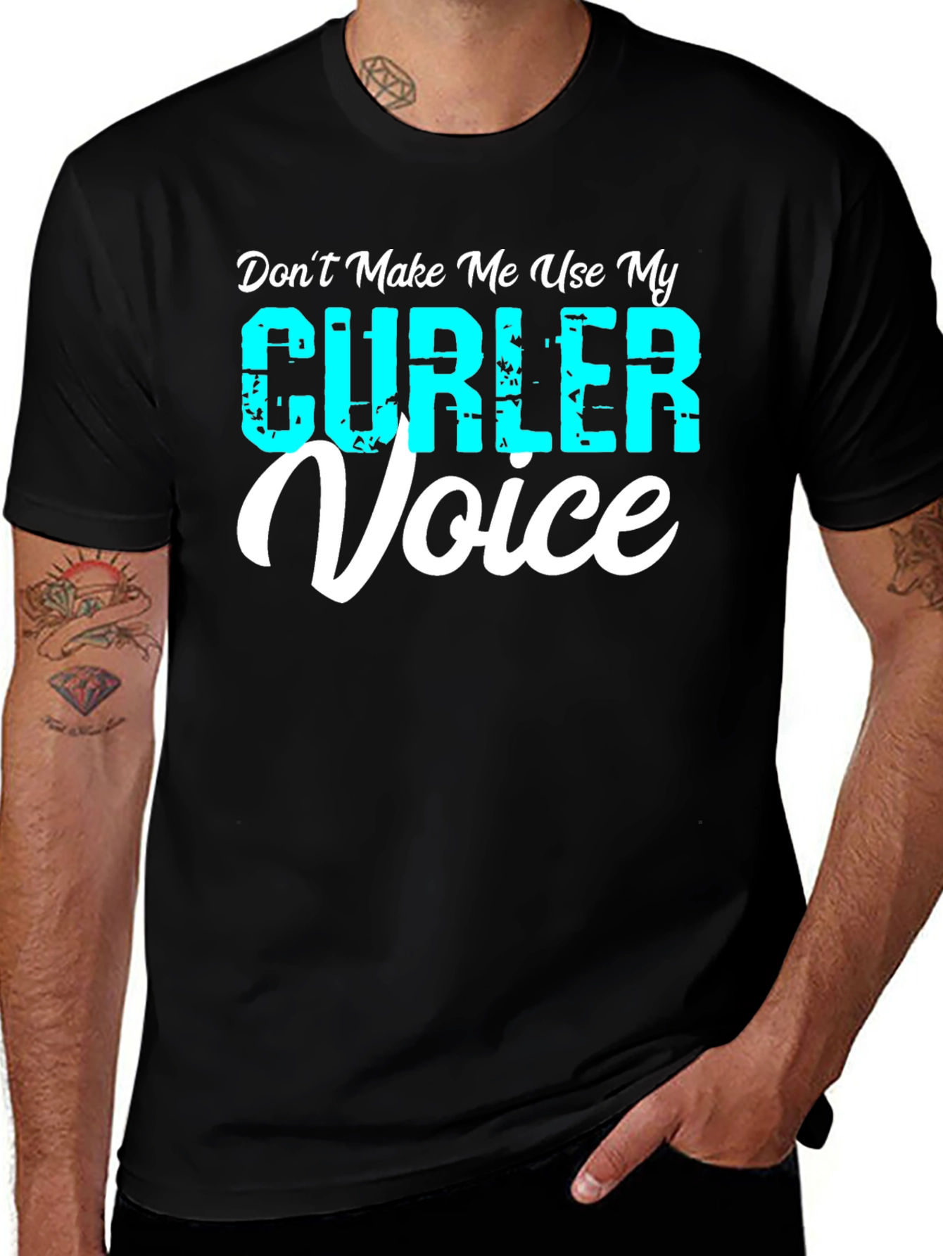 Curler Voice T-Shirt - Funny Curling Tee