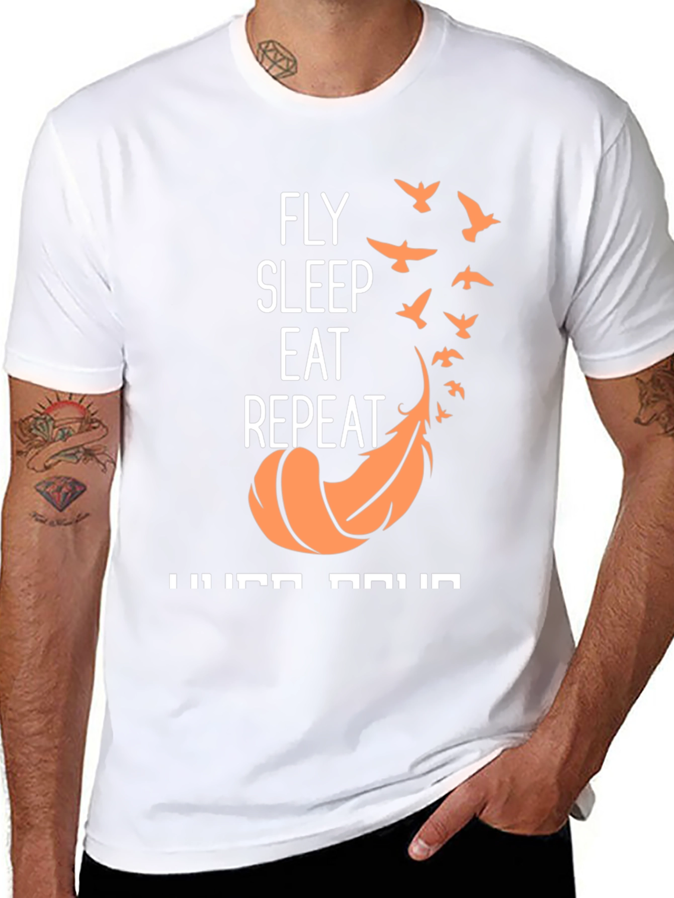 Fly Sleep Eat Repeat Graphic T-Shirt
