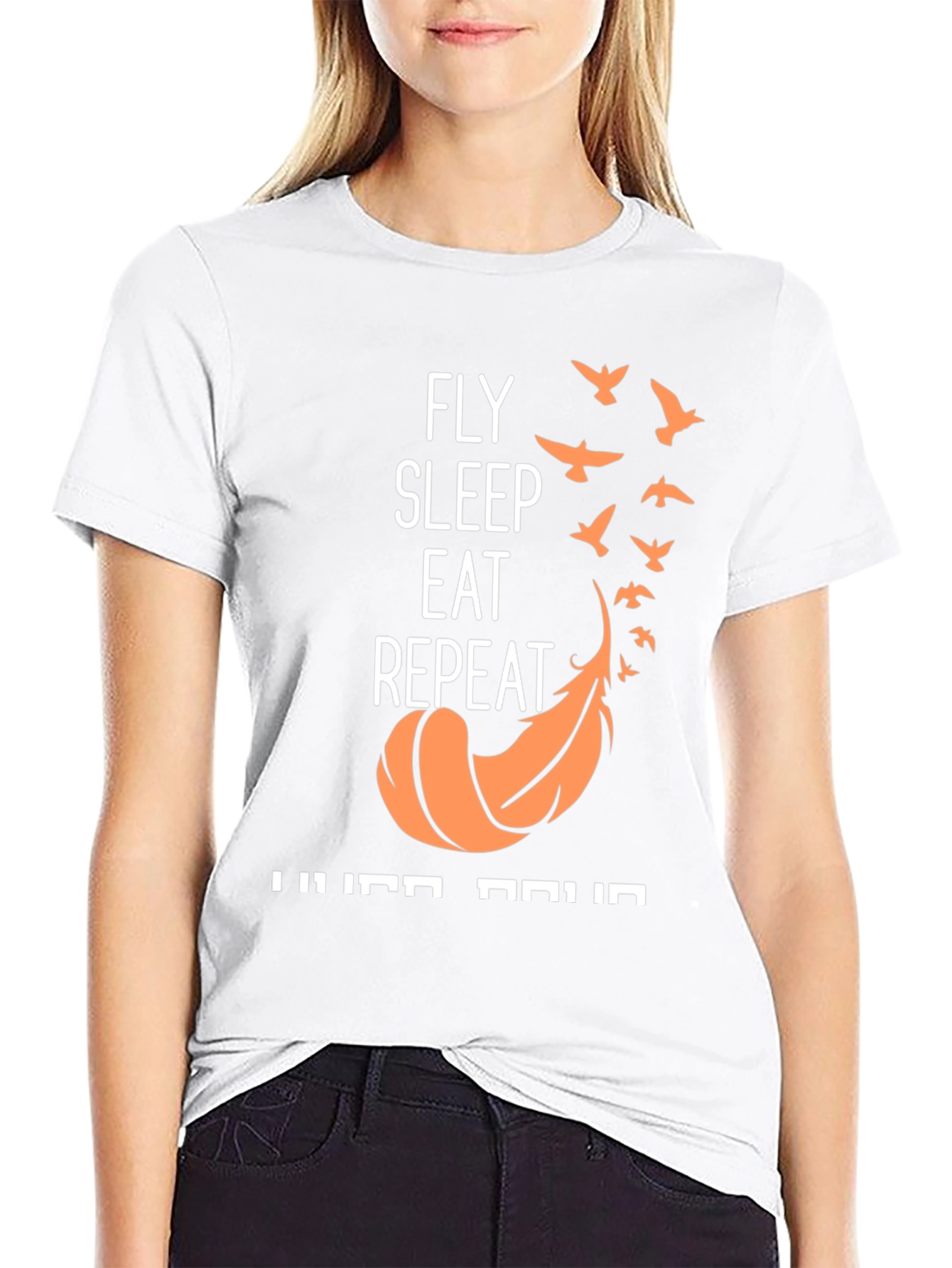 Fly Sleep Eat Repeat Graphic T-Shirt
