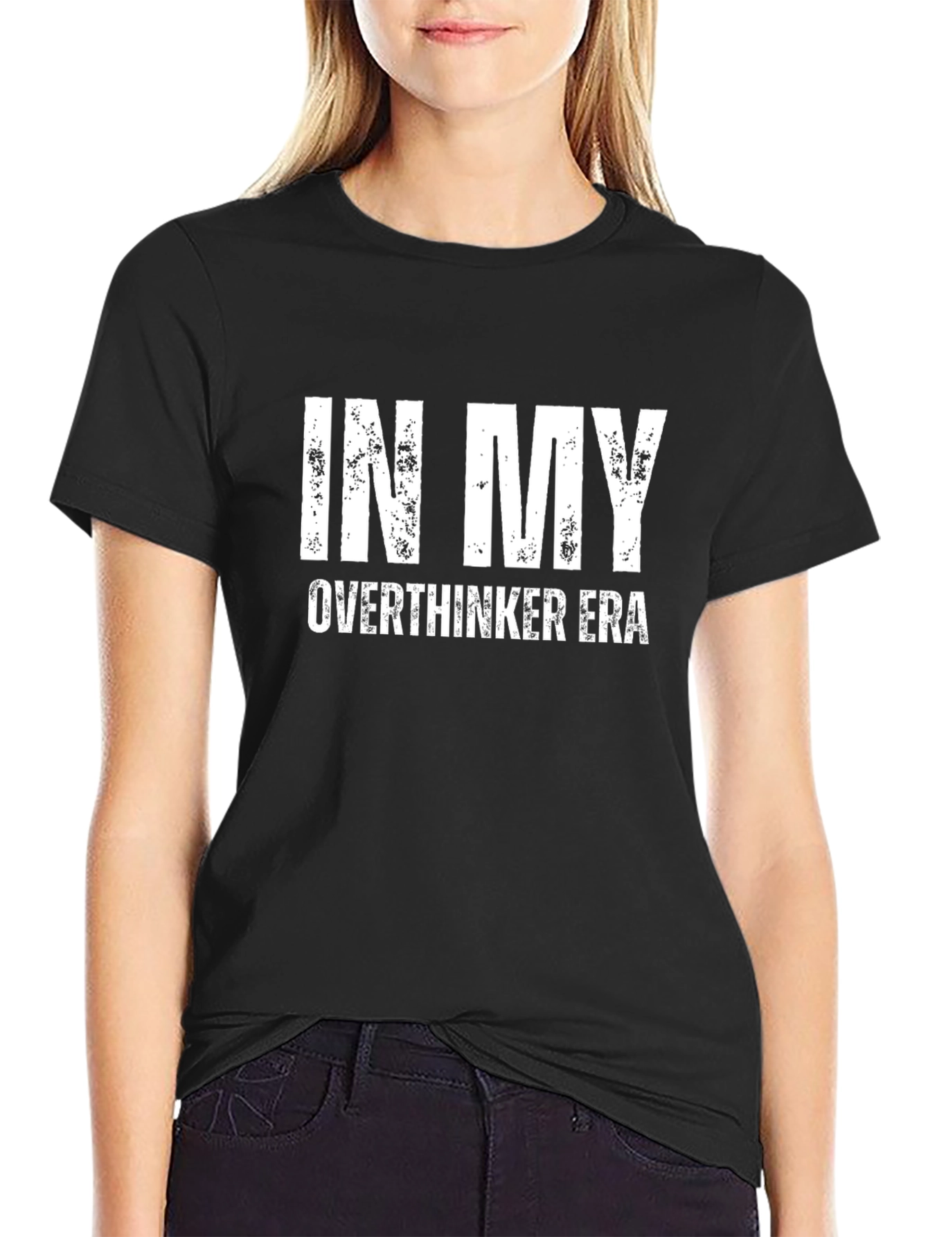 In My Overthinker Era Graphic Tee - Black
